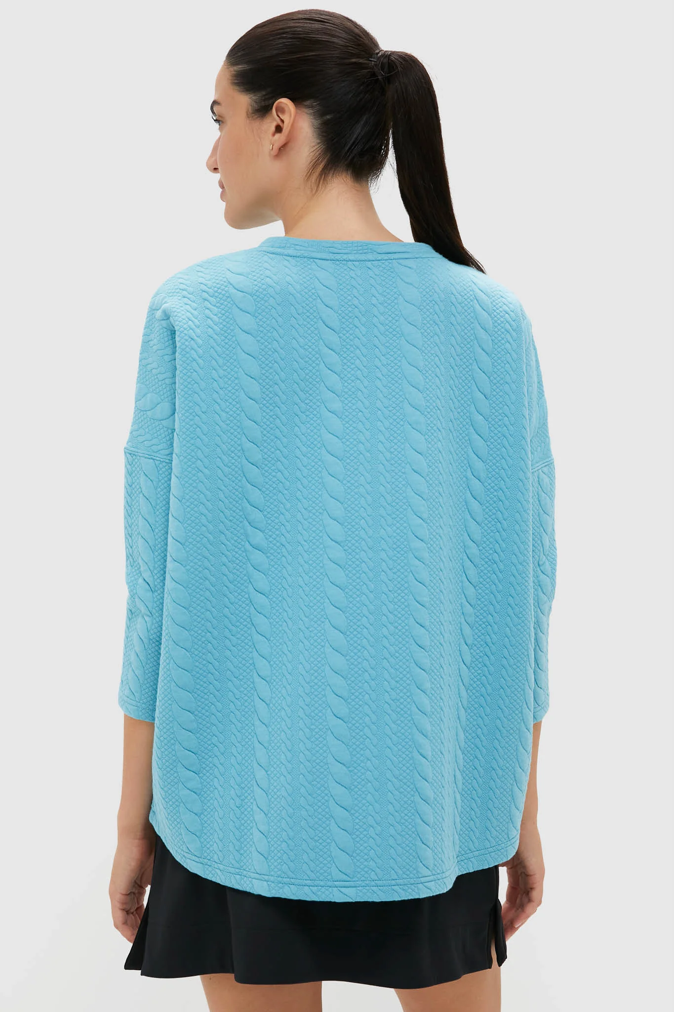 Bright Blue Cable Ally Swing Sweatshirt - Image 4