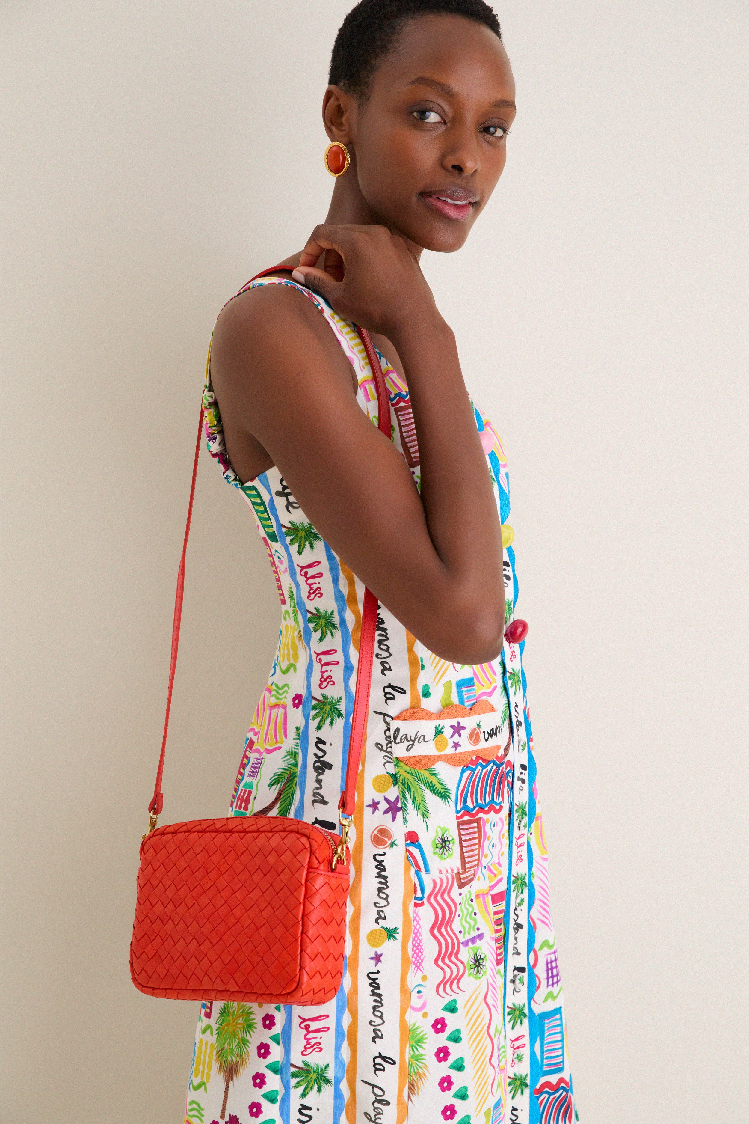 Bright Poppy Midi Sac - Image 6