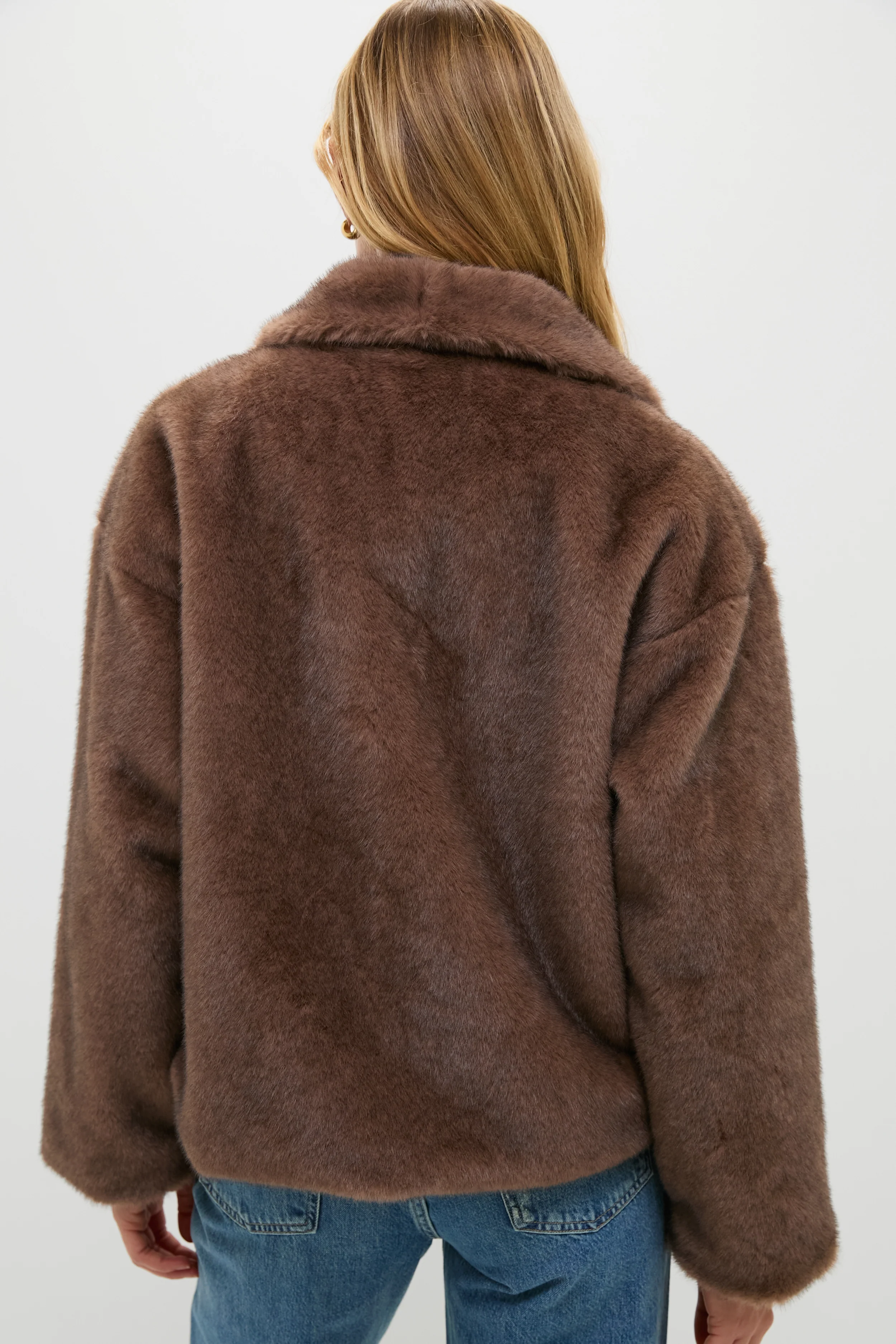 Brown Faux Fur Haddon Jacket - Image 4