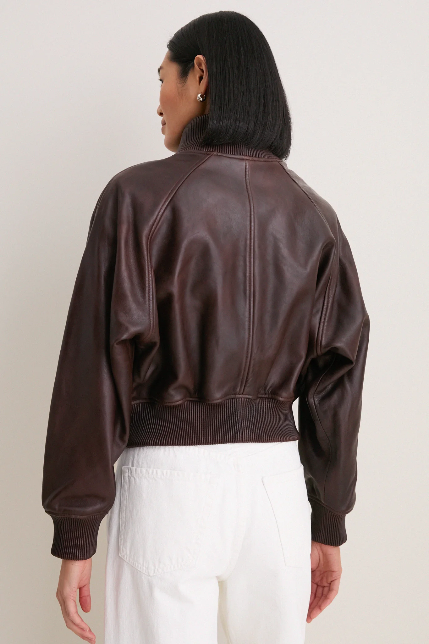 Brown Sheep Skin Leather Jacket - Image 4