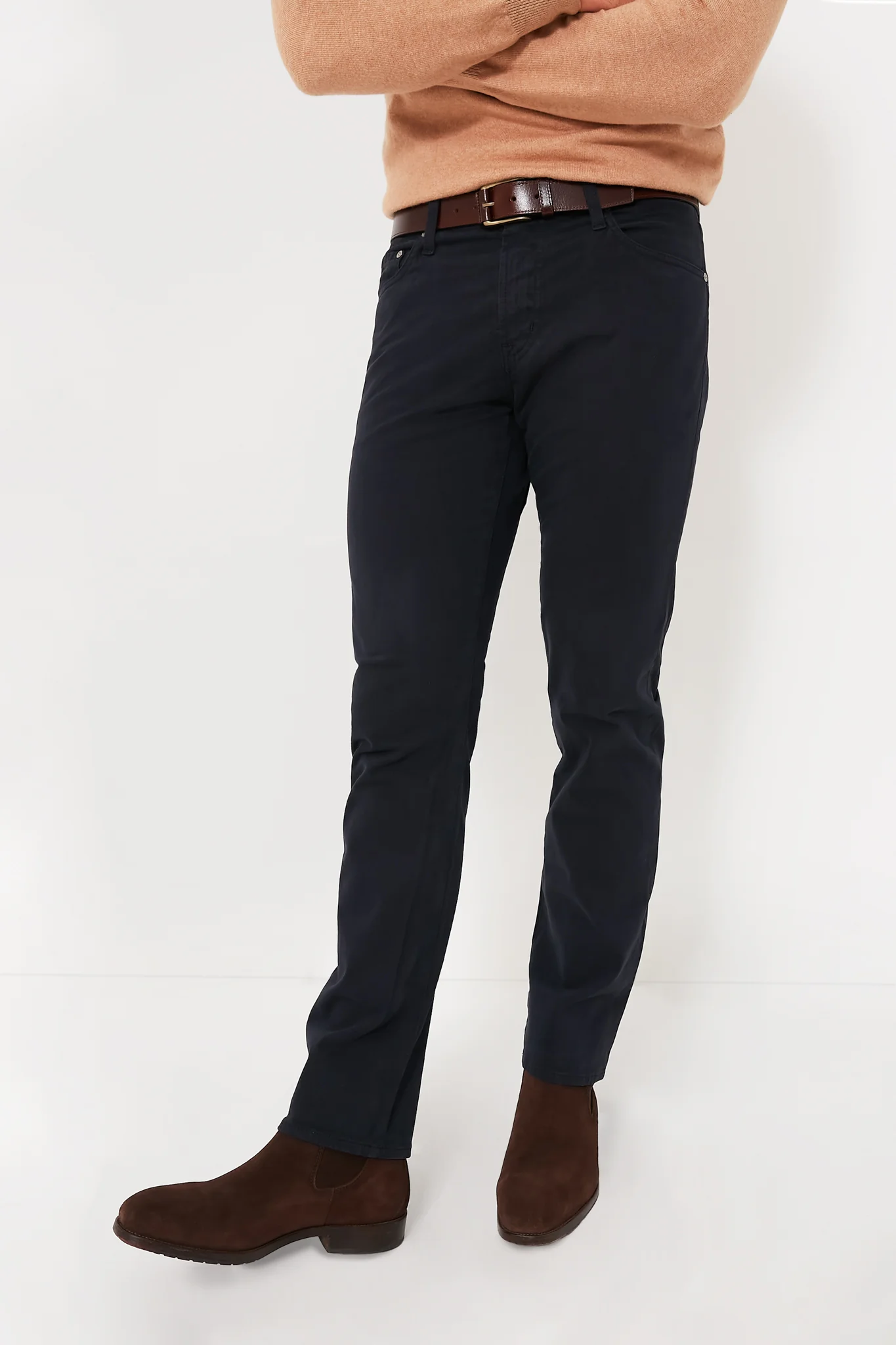 Brown Wyatt 34mm Genuine Leather Casual Jean Belt - Image 3