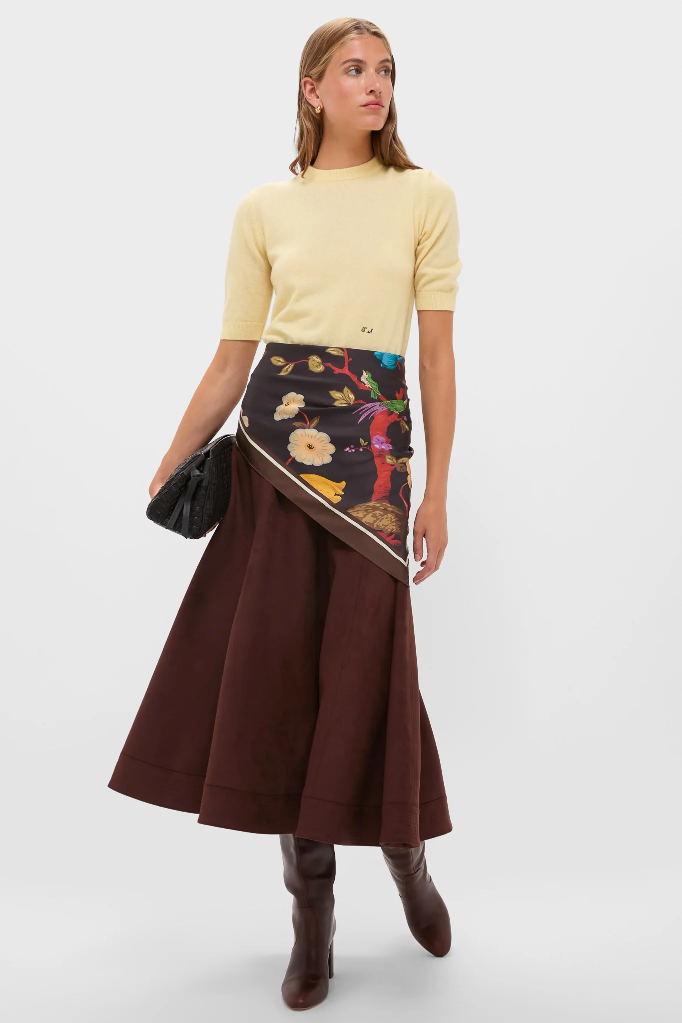 Butter Yellow Cashmere Short Sleeve Crewneck - Image 3