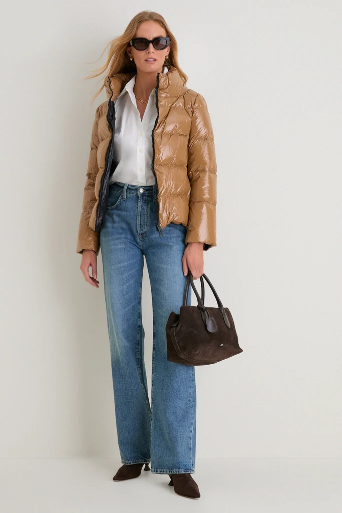 Cammello Gloss Zipper Jacket - Image 2