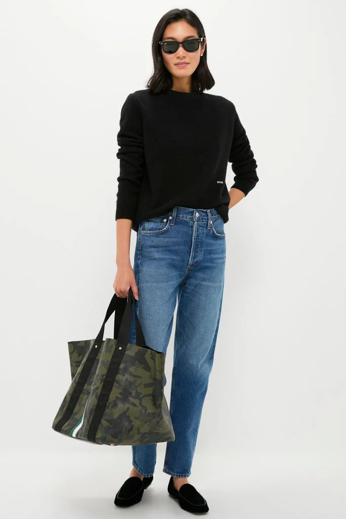 Camoflauge Big Daddy Tote with Green Monogram - Image 5