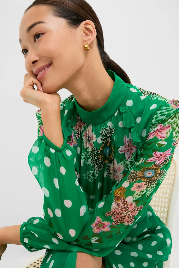 Celosia Polka Jacqui-B Maxi Dress - Image 2