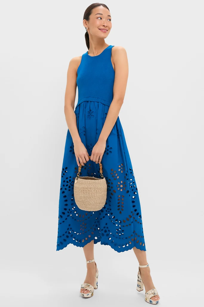 Cerulean Dawn Midi Dress - Image 3