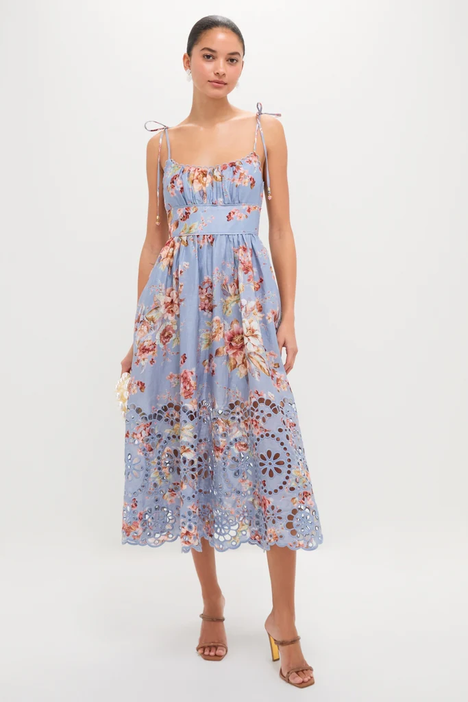 Chambray Floral Awaken Picnic Dress - Image 3