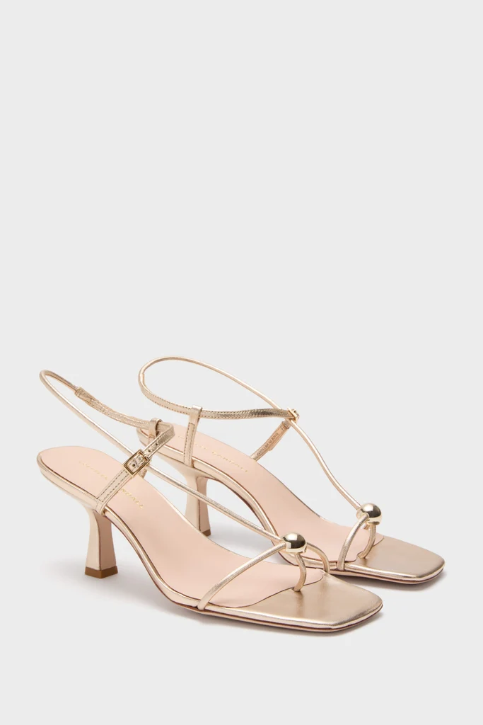 Champagne Metallic Triana Heels - Image 4
