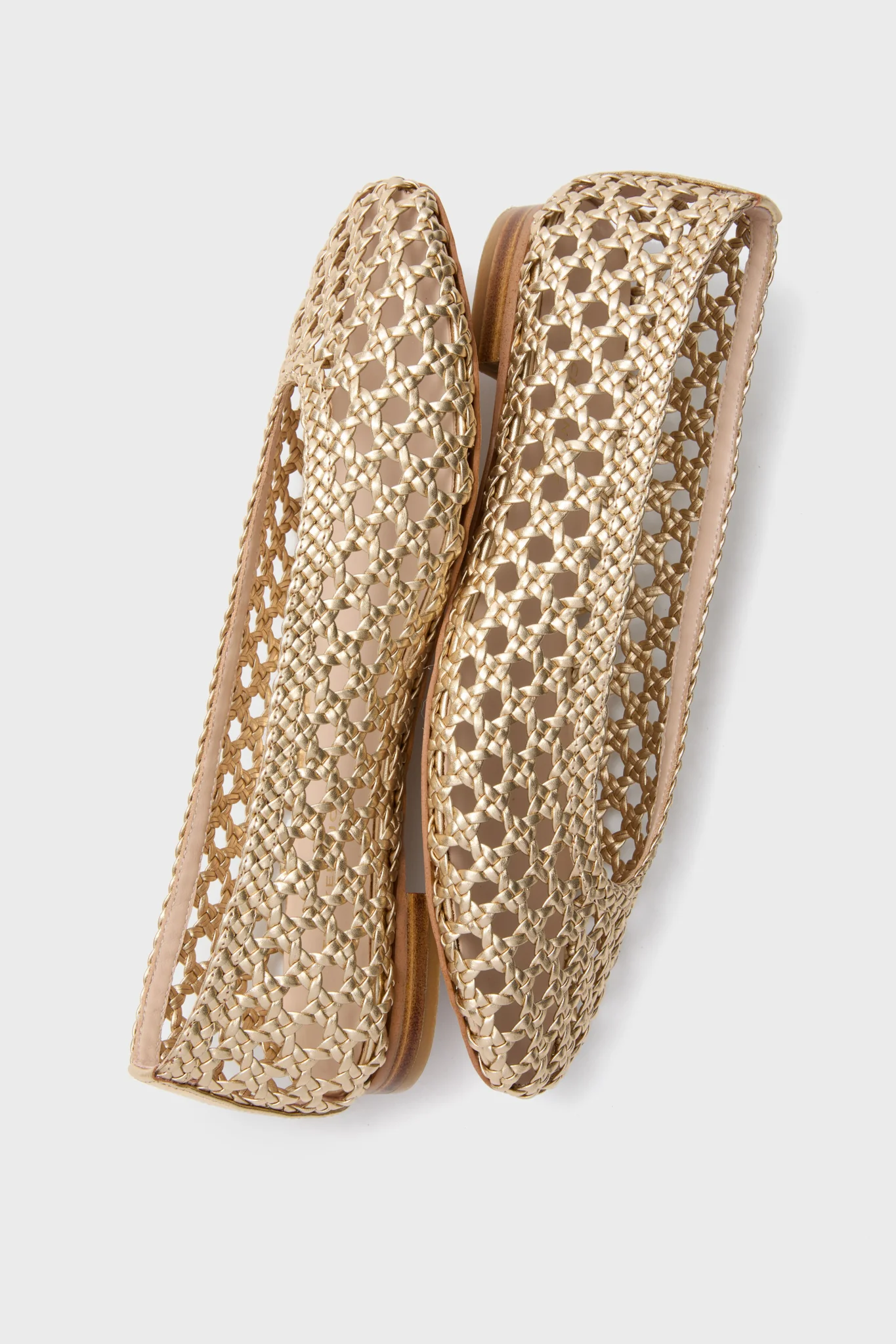 Champagne Woven Nina Flats - Image 5