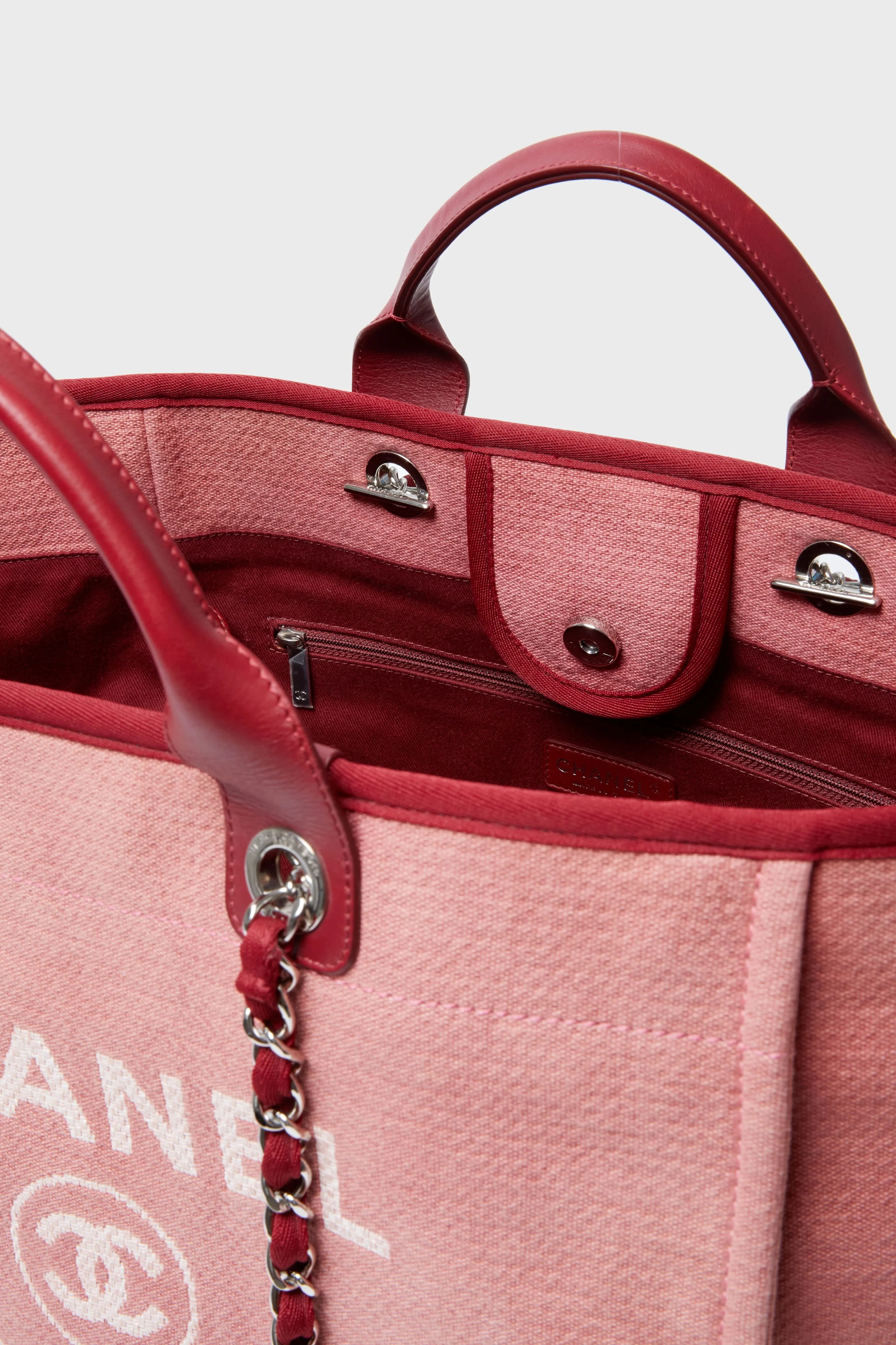 CHANEL Deauville MM Chain Tote - Image 3