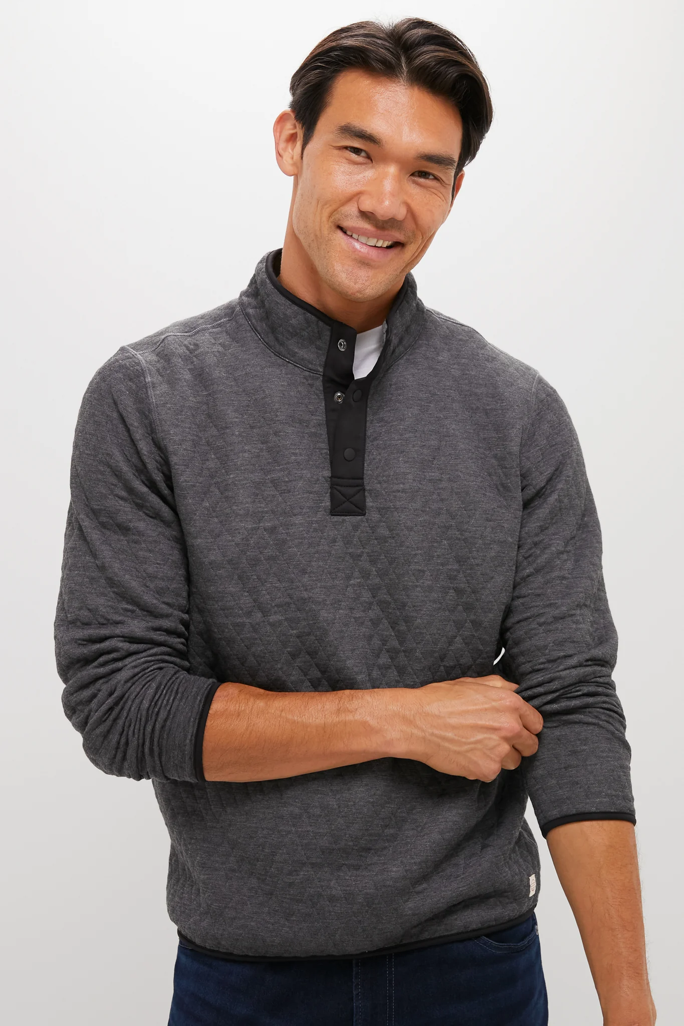 Charcoal Heather Gray Corbet Reversible Pullover