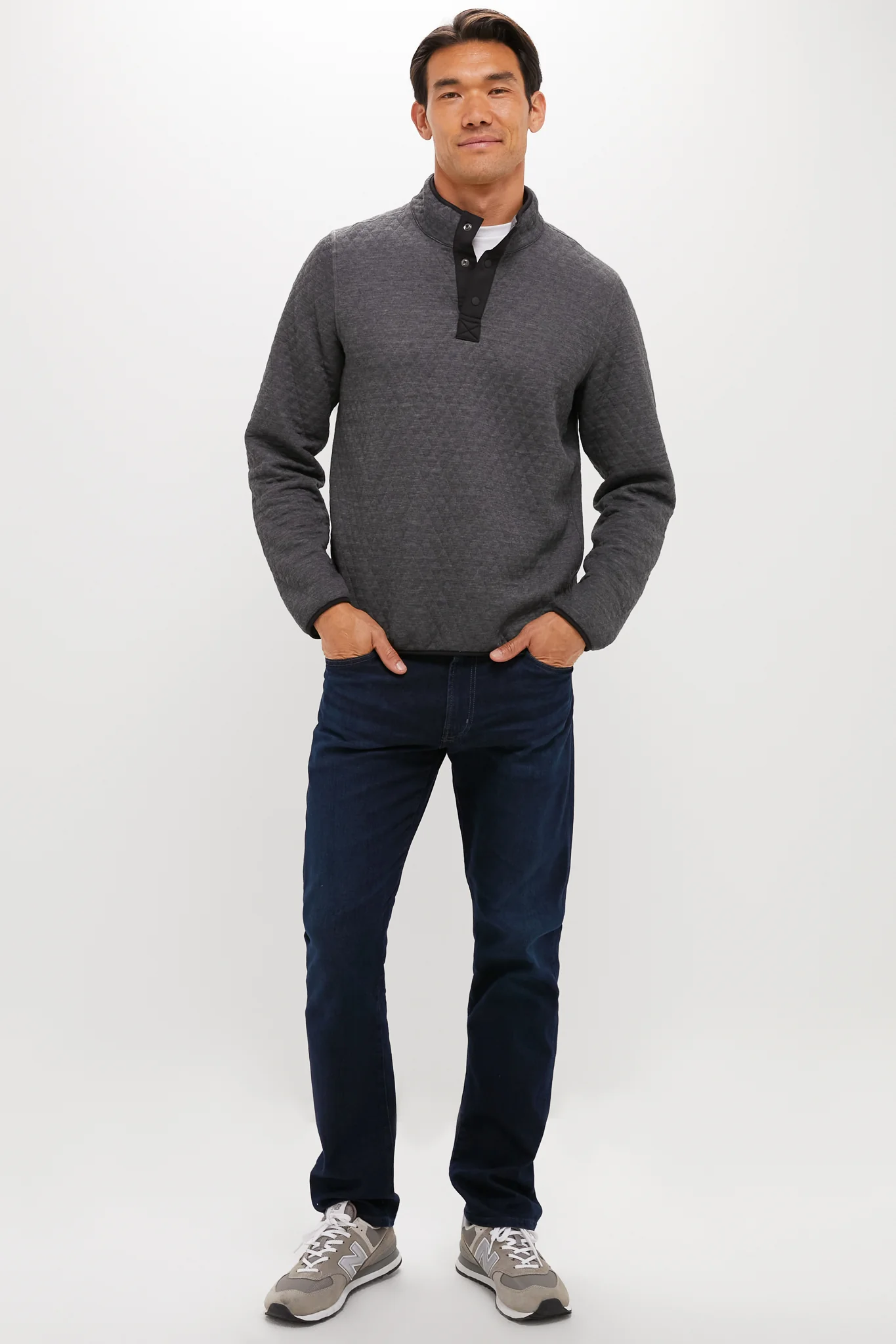 Charcoal Heather Gray Corbet Reversible Pullover - Image 4