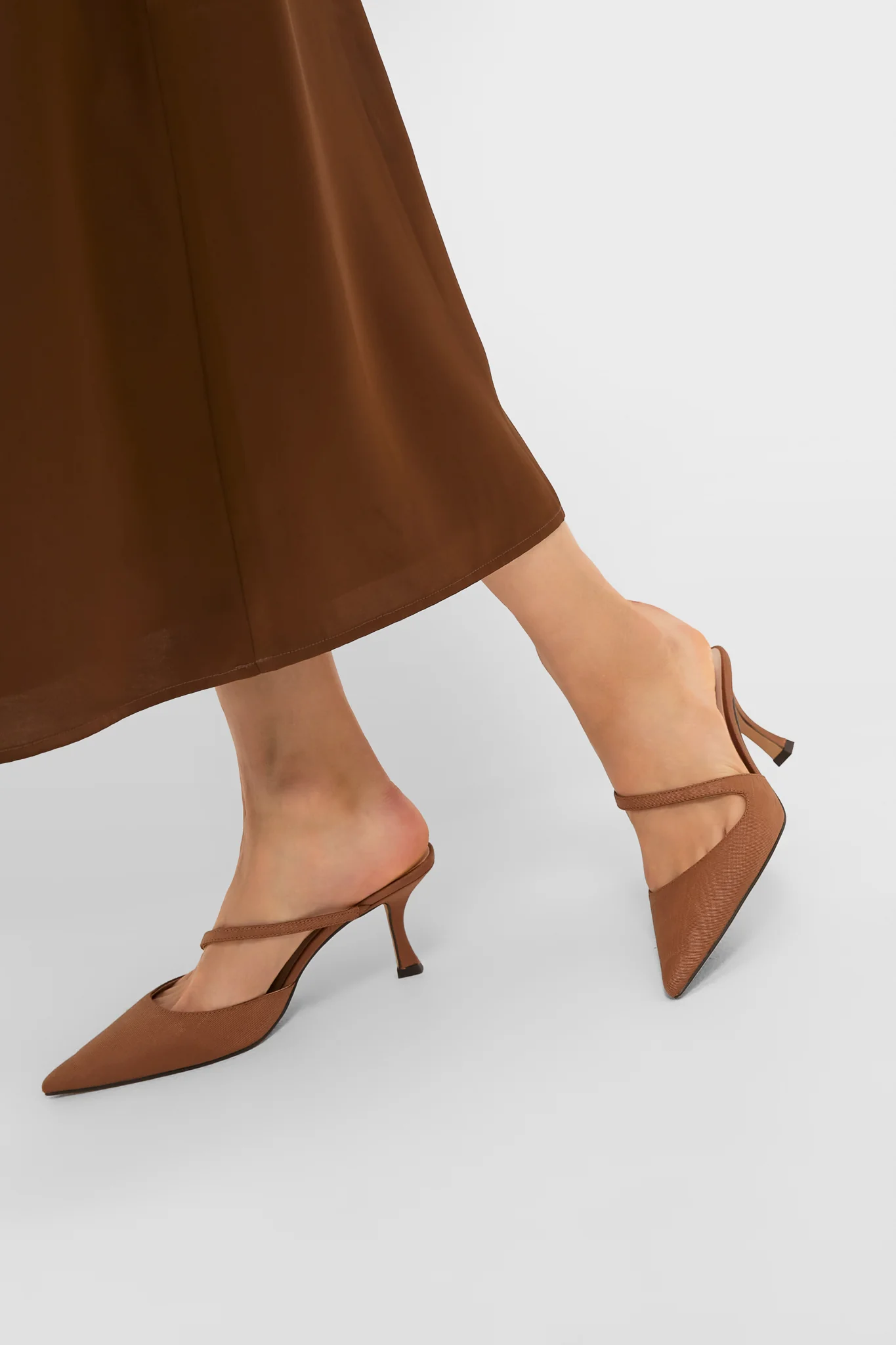 Chestnut Moire Mimi Heels - Image 3