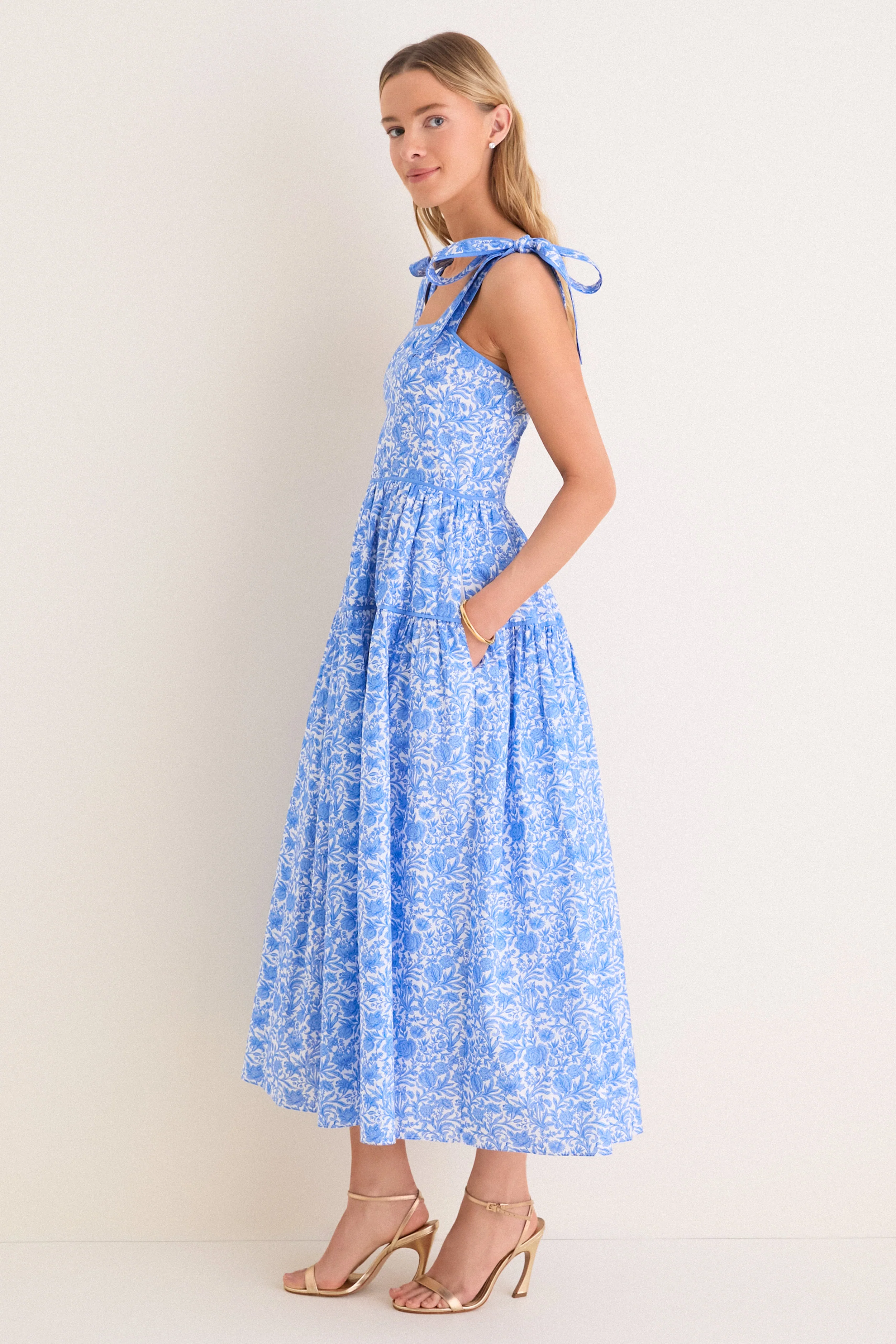 Chinoiserie Floral Julie Maxi Dress - Image 4