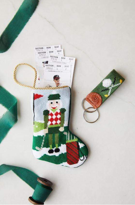 Christmas Birdie Golfing Nutcracker Mini Stocking - Image 2