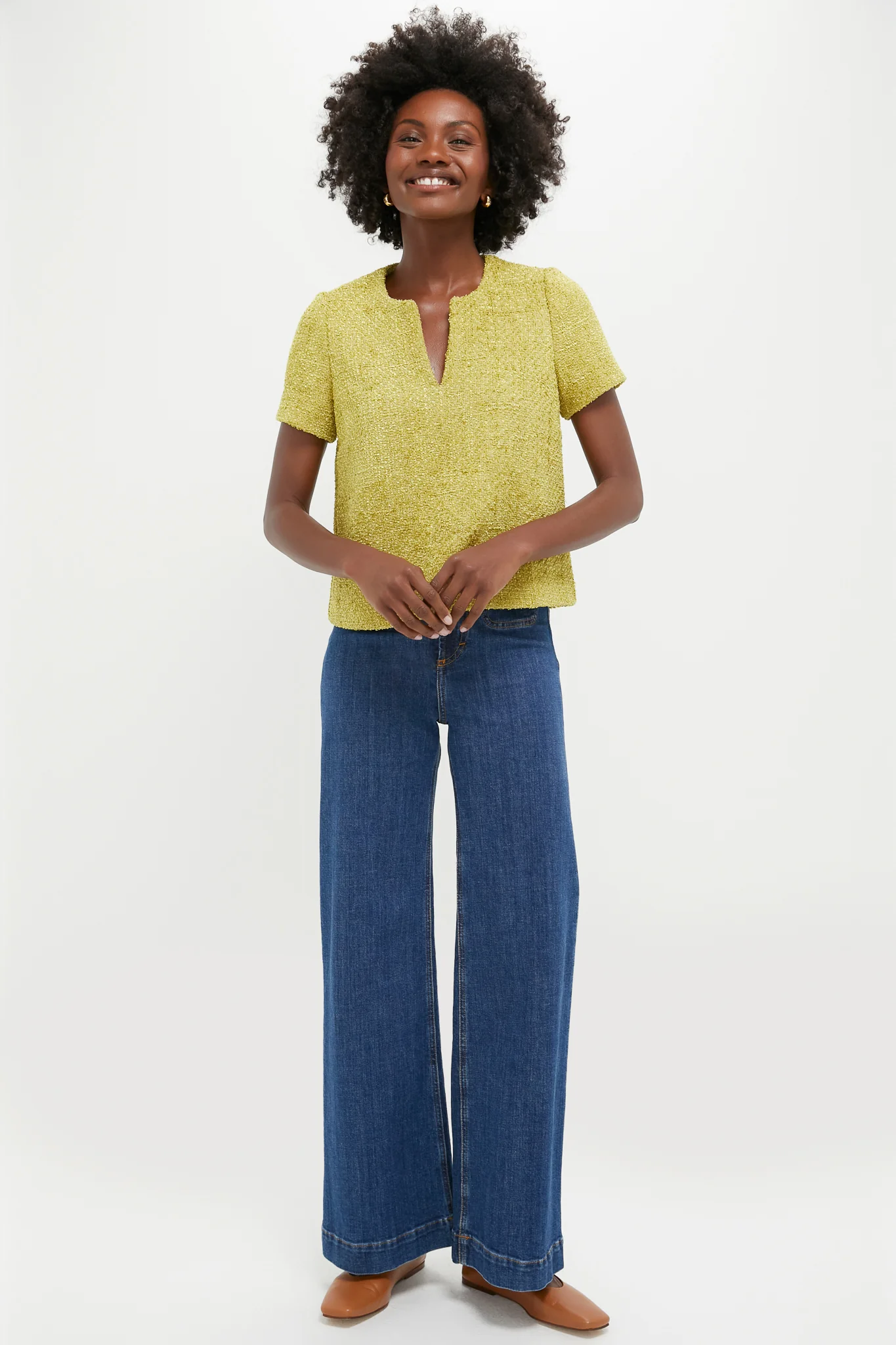 Citron Tweed Maebe Blouse - Image 6