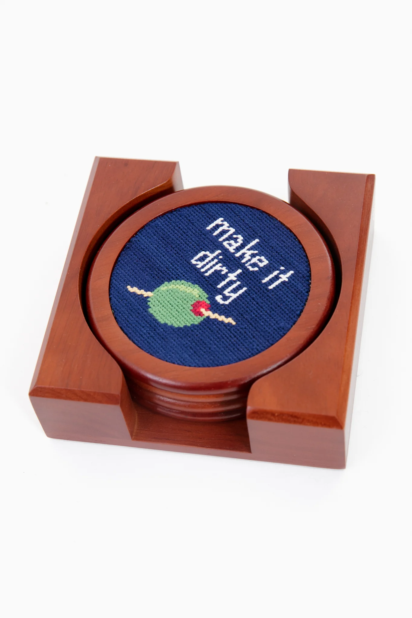 Cocktail Orders Needlepoint Coaster Set - Image 3