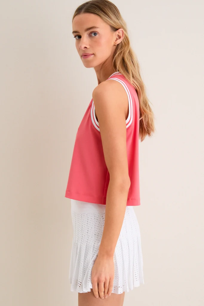 Coral Performance Jersey Tilden Tank - Image 4