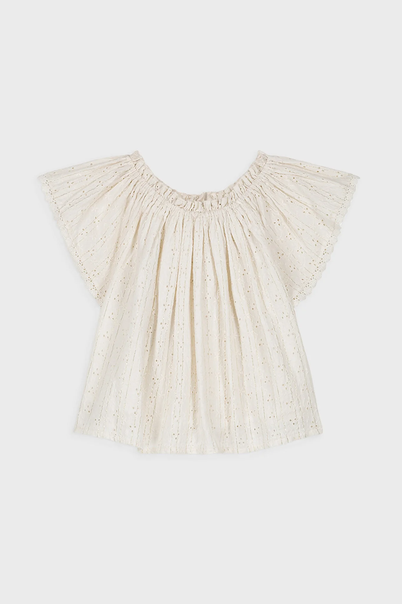 Cream Eyelet Perla Blouse - Image 4