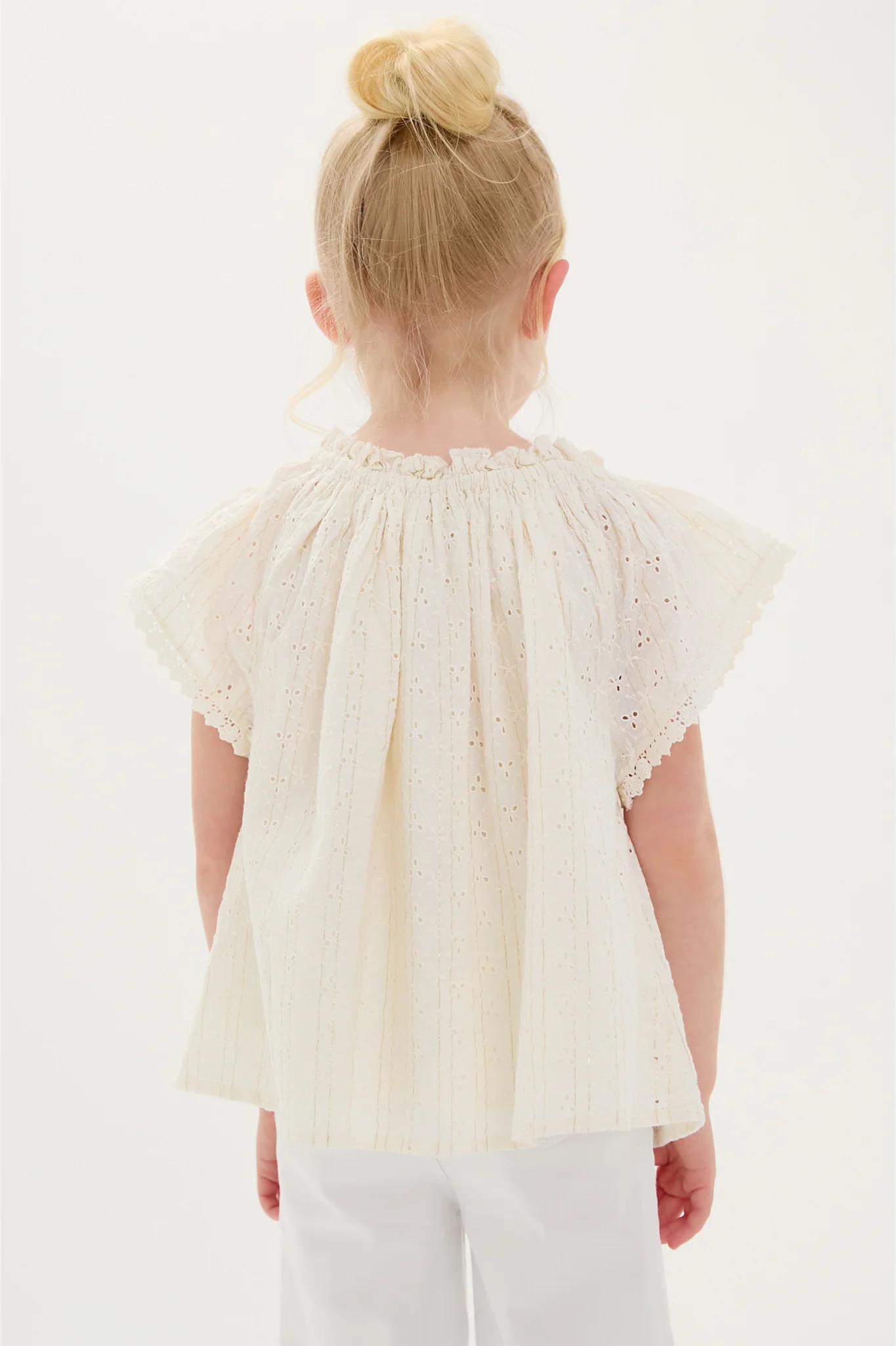 Cream Eyelet Perla Blouse - Image 9
