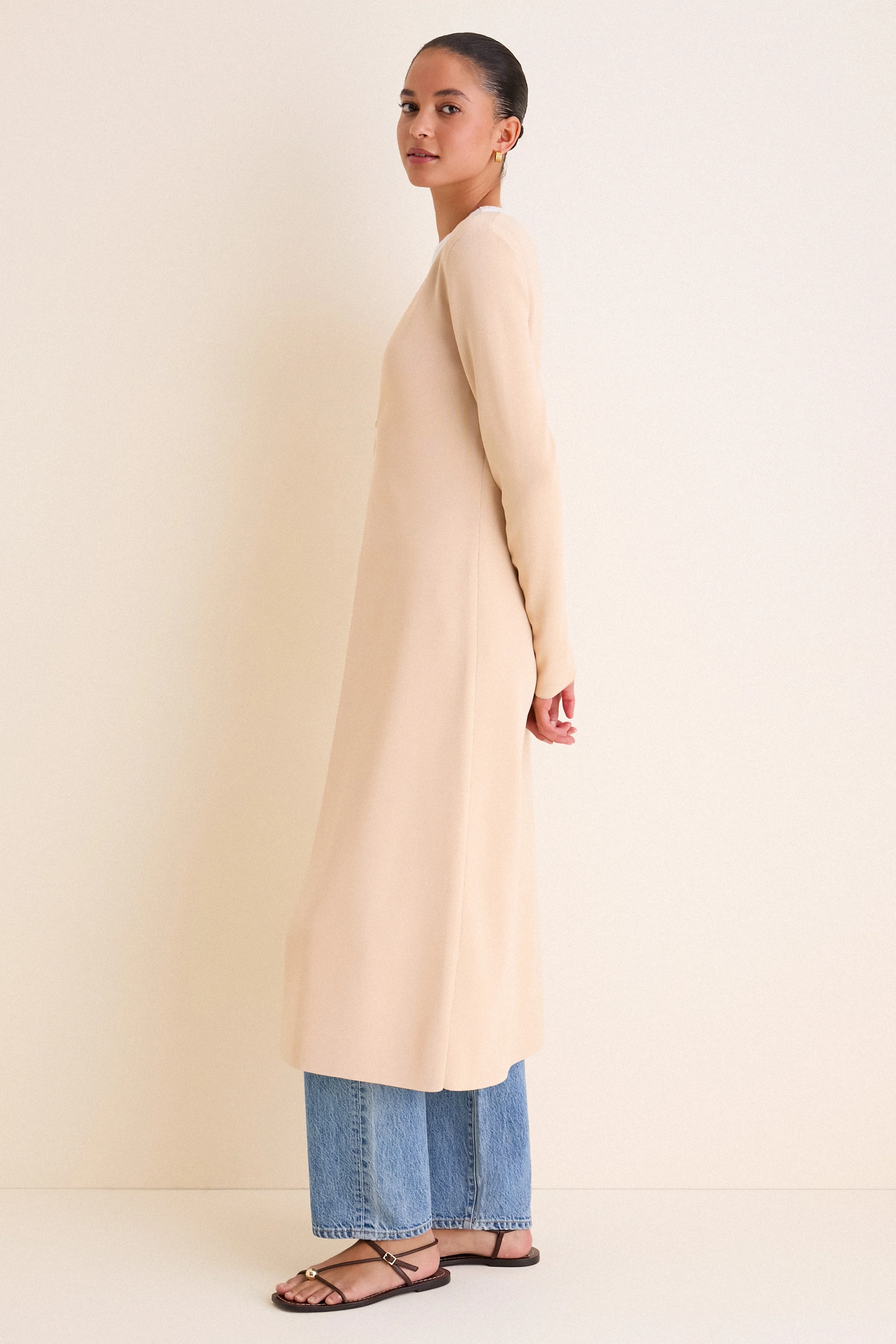 Cream Knit Aiden Duster - Image 4