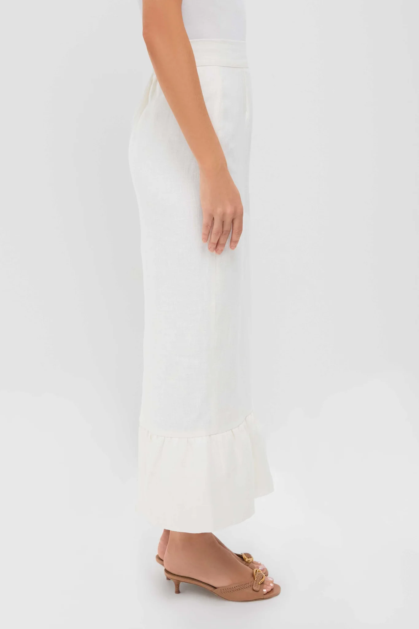 Cream Matilda Column Skirt - Image 3