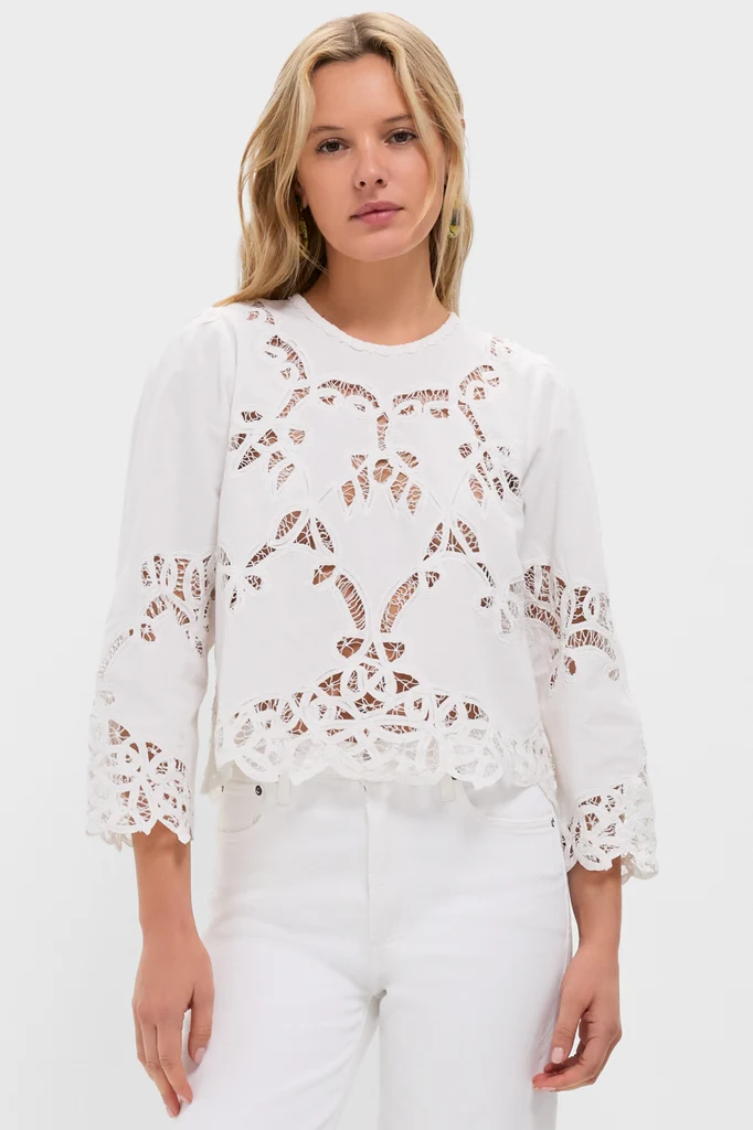 Cream Picnic Top