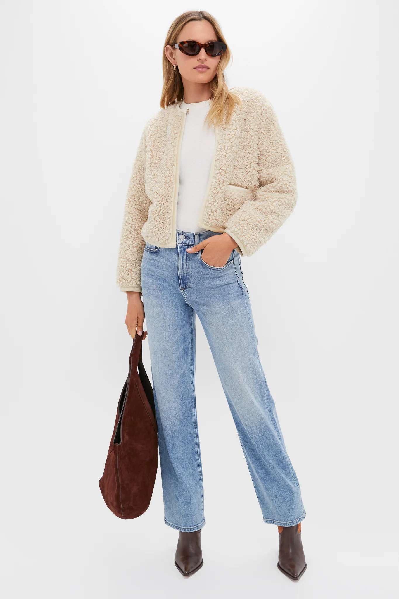 Cream Sherpa Cameron Jacket - Image 2