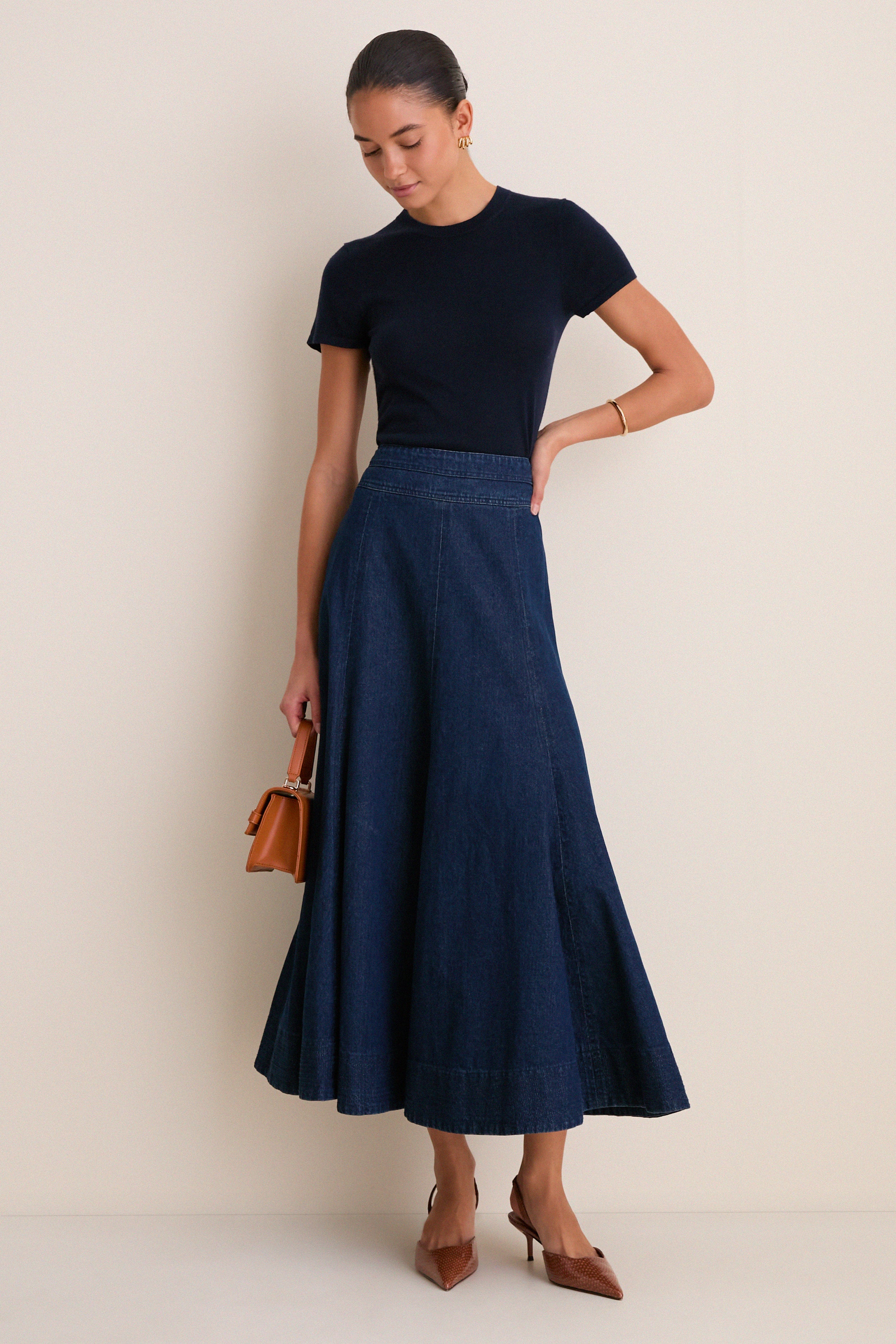 Dark Denim Brynn Skirt - Image 2