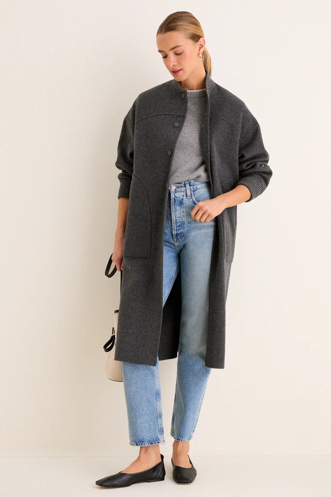 Dark Grey Alamaro Coat - Image 3