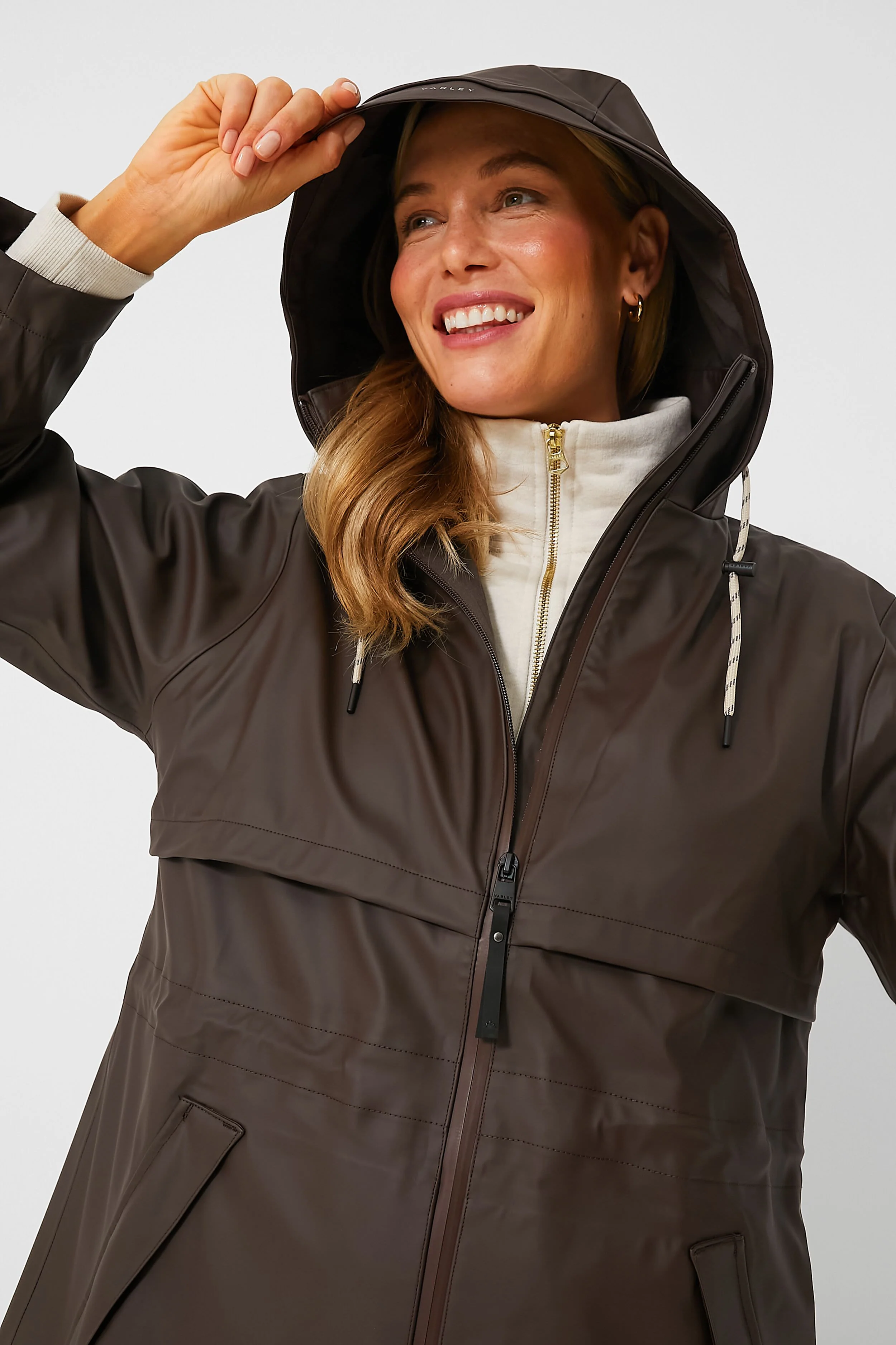 Dark Truffle Alyssa Rain Jacket - Image 5