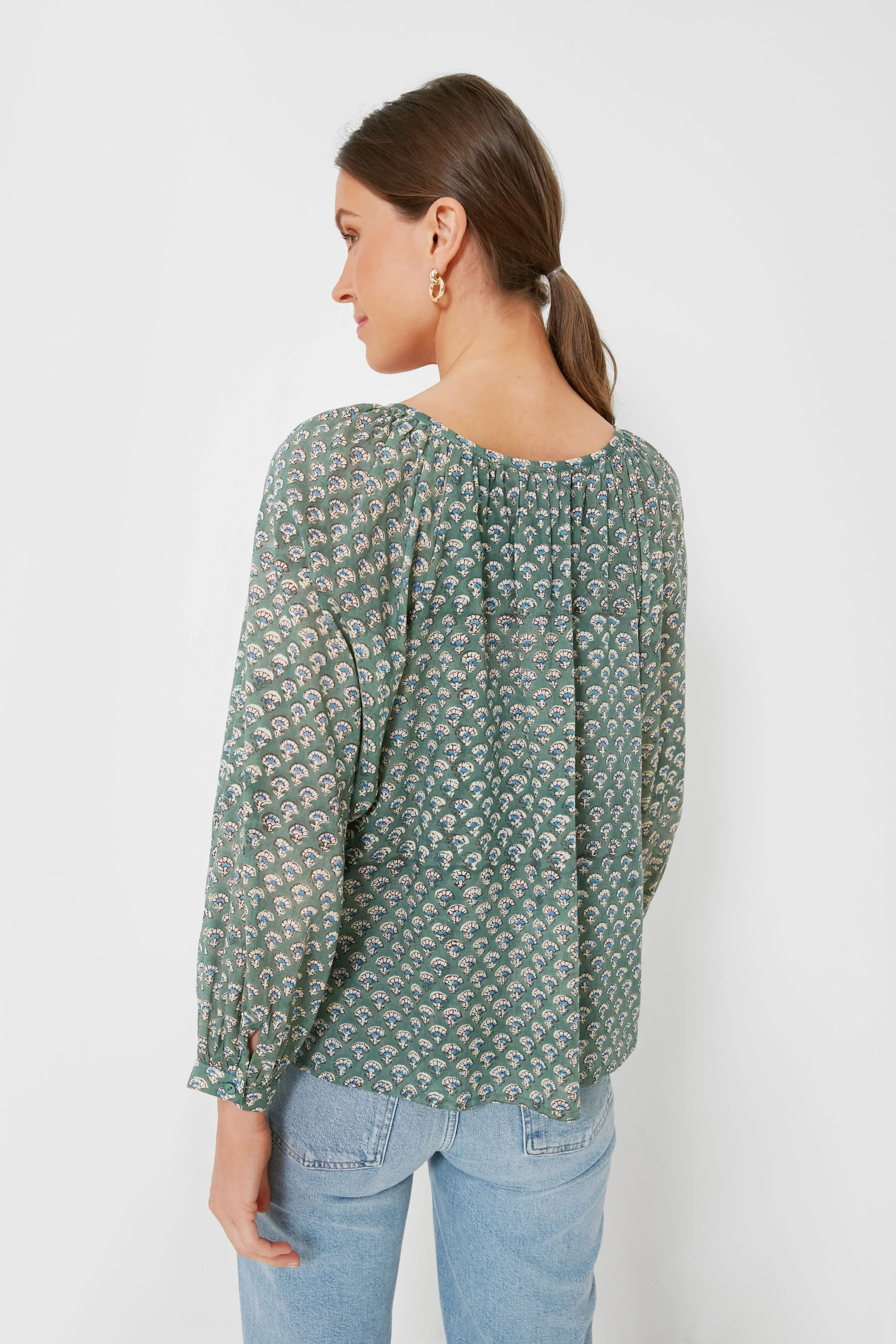 Day Flowers Juniper Frances Blouse - Image 4