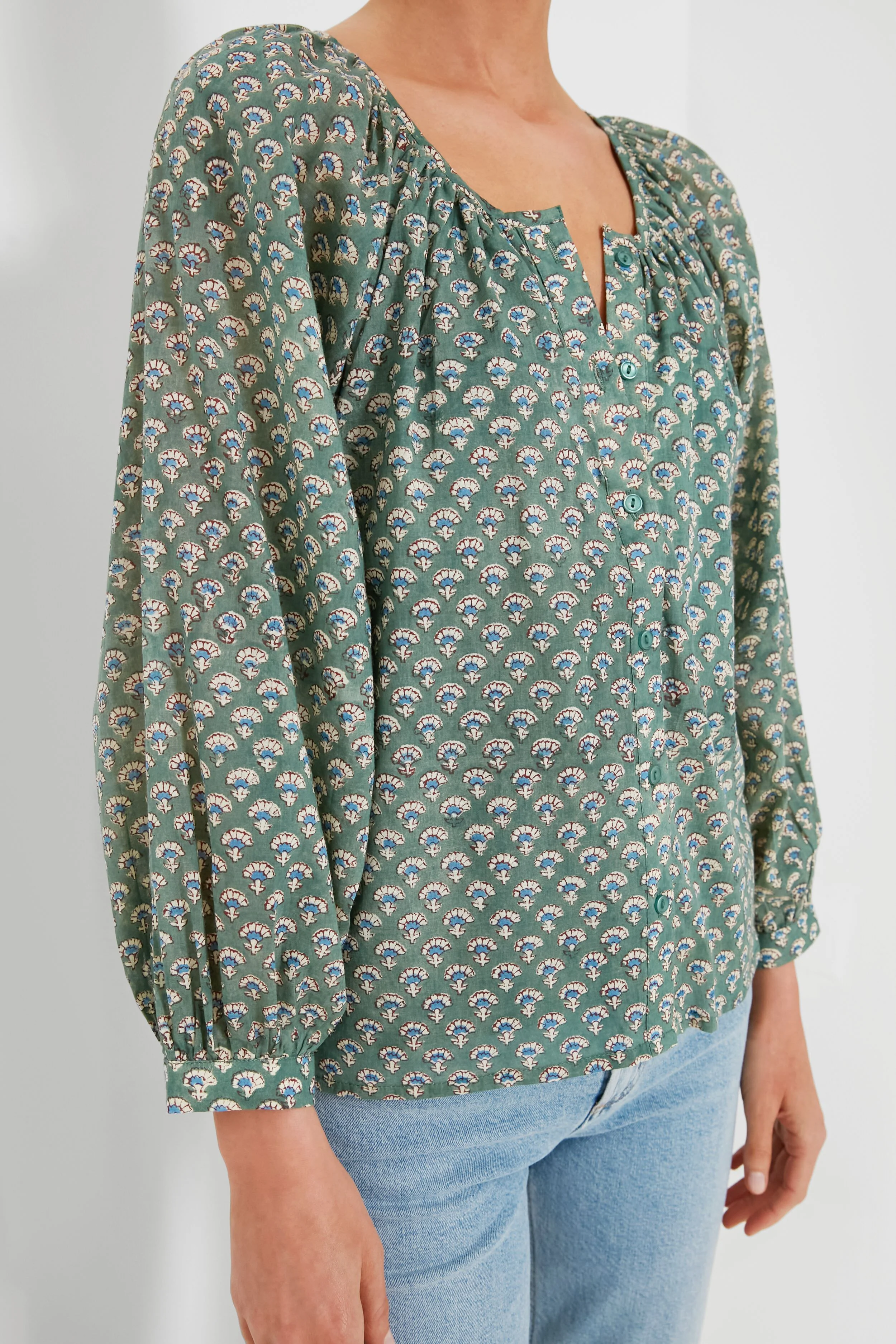 Day Flowers Juniper Frances Blouse - Image 5