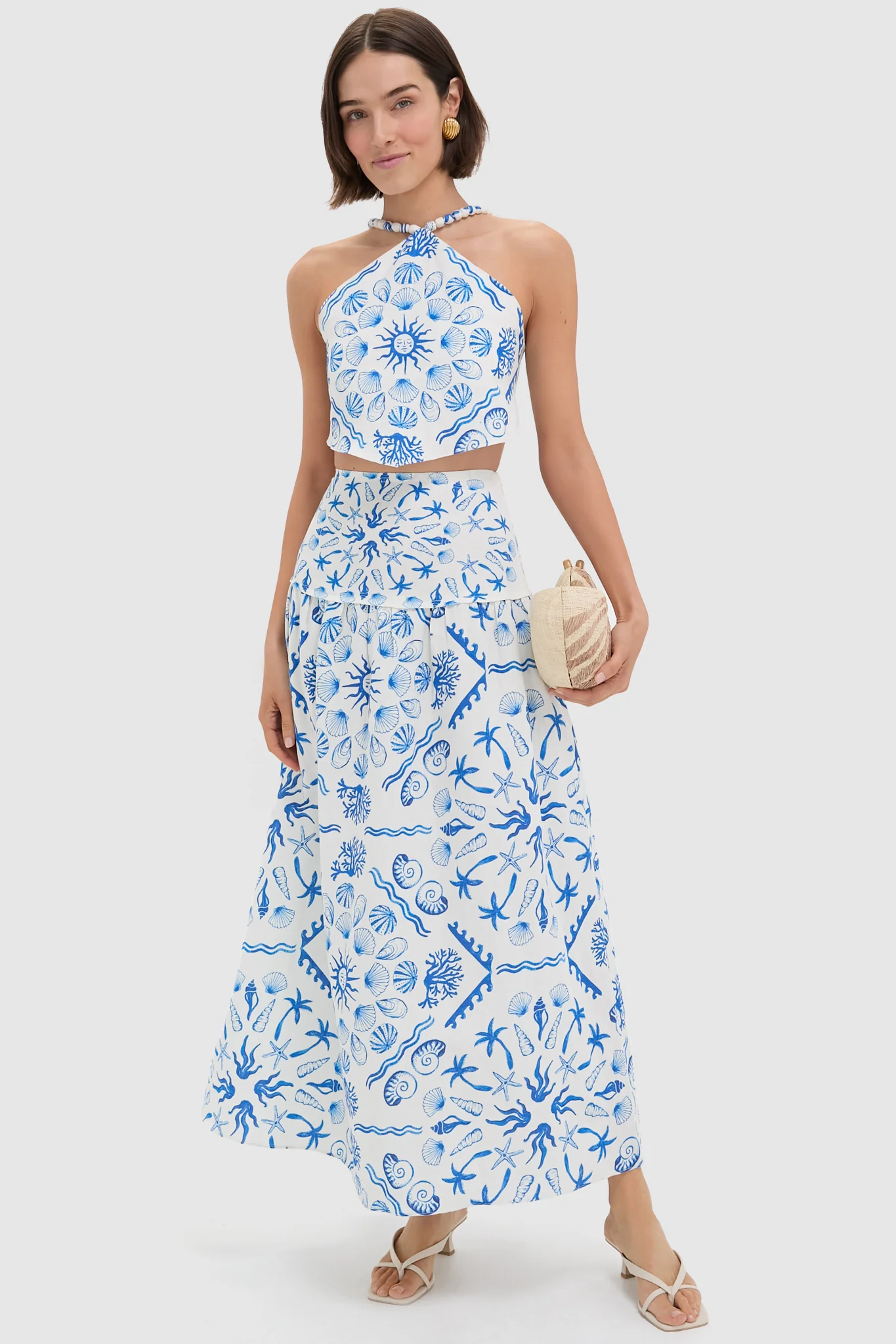 Deep Blue Sea Sable Maxi Skirt Set - Image 2