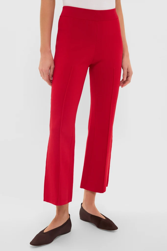 Deep Red Rene Pull On Pant
