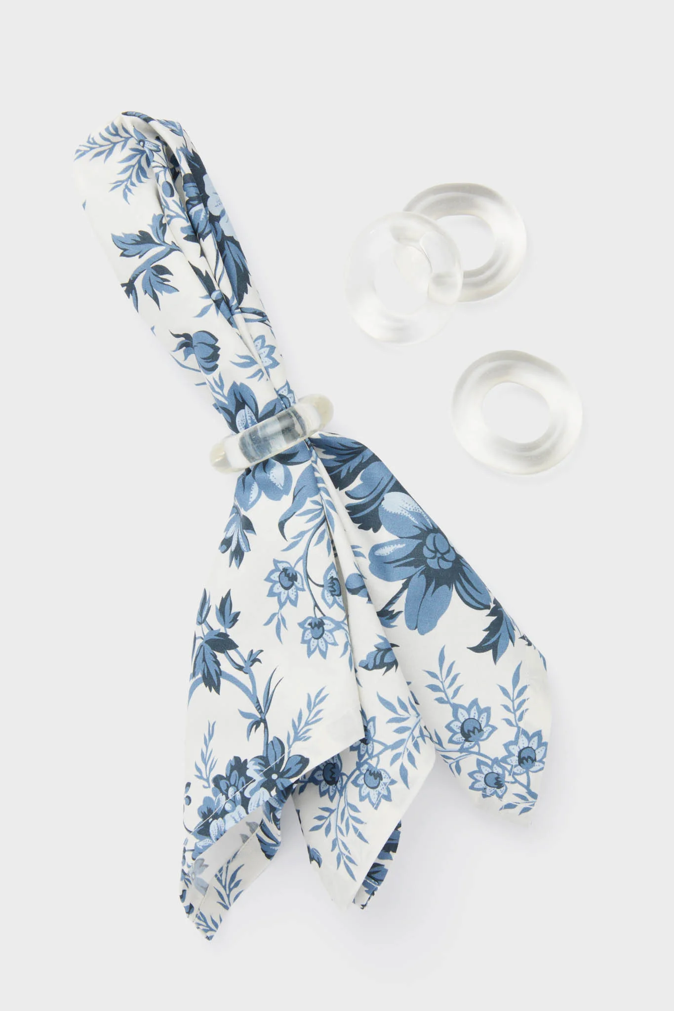 Delft Bloom Printed Napkins Set of 4 - Image 2