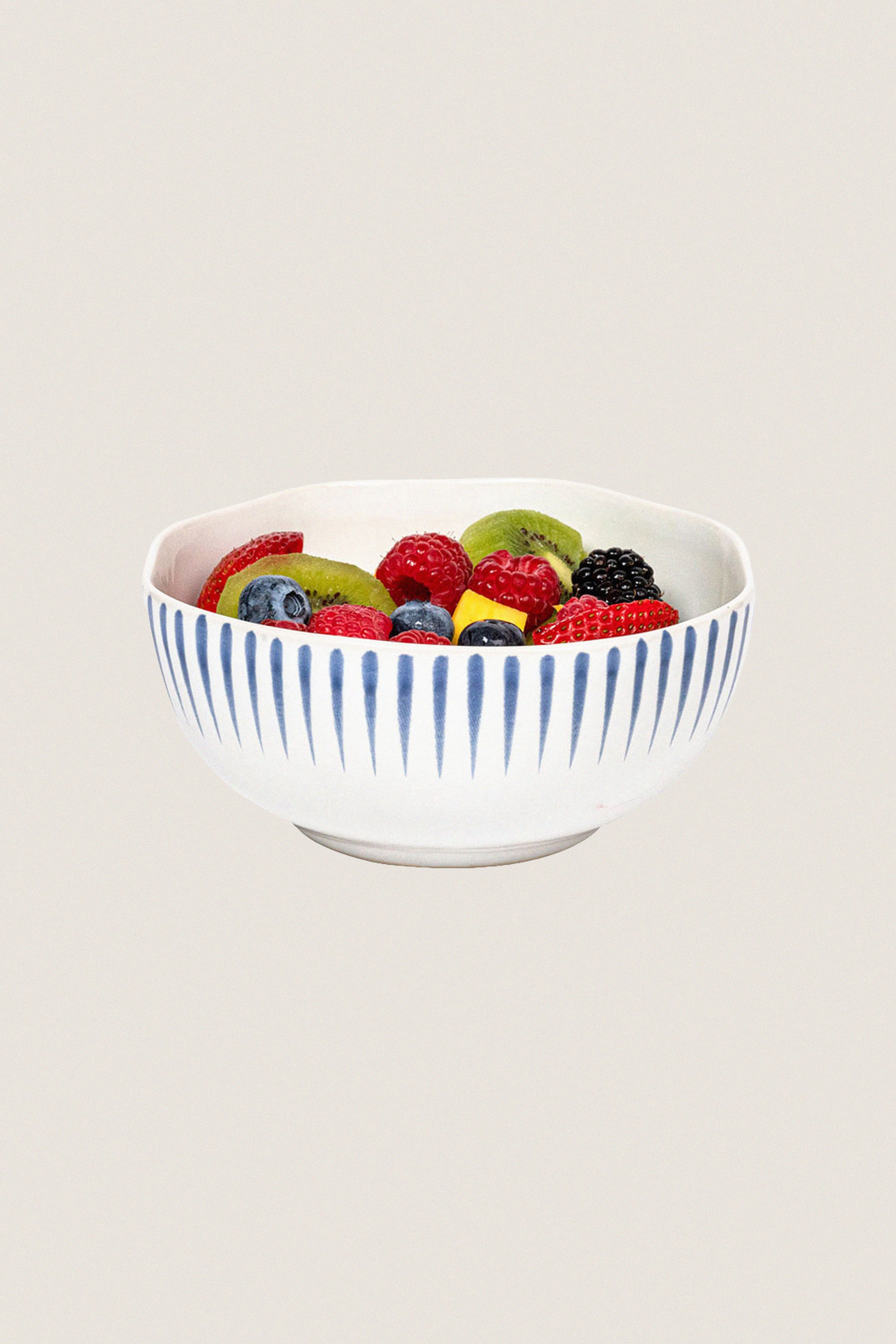 Delft Blue Sitio Stripe Cereal/Ice Cream Bowl - Image 3