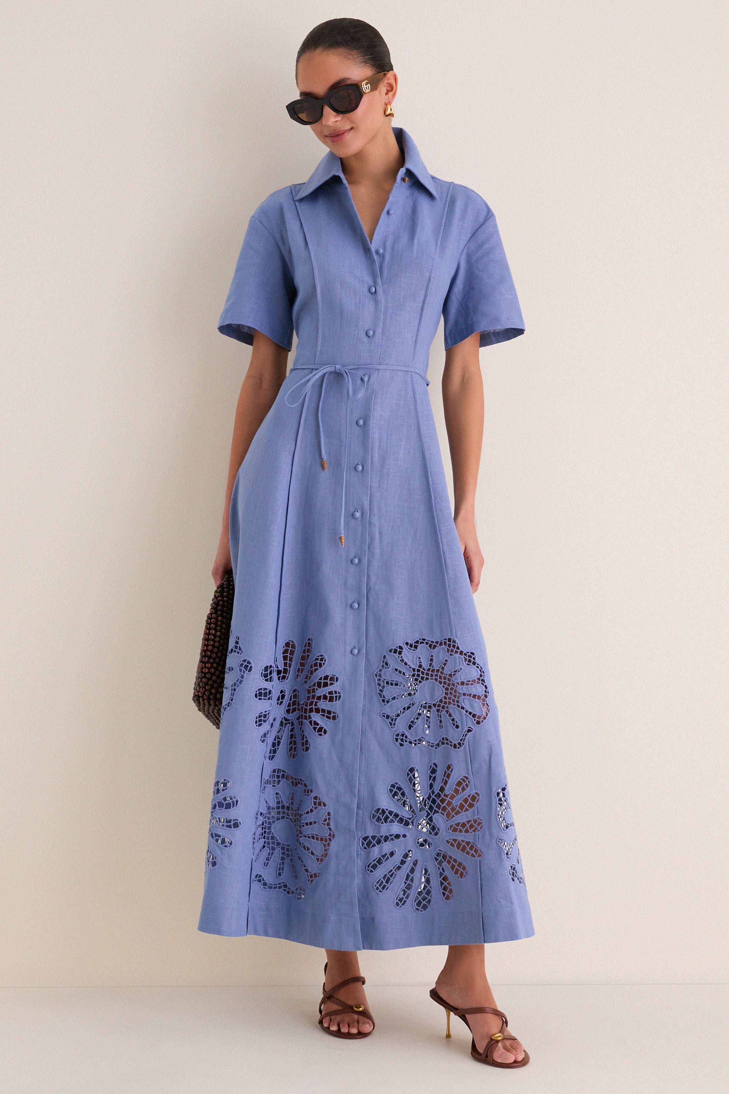 Delphinium Analise Shirt Midi Dress - Image 3