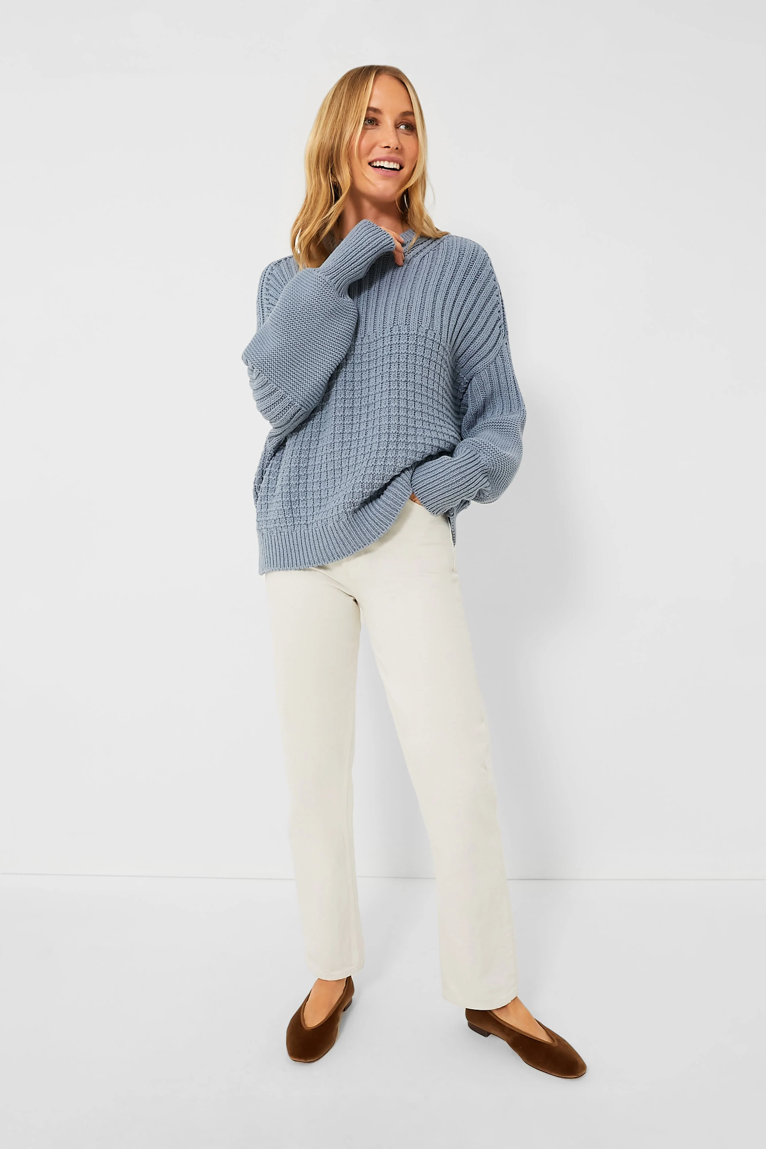 Dusty Blue Delcia Sweater - Image 6