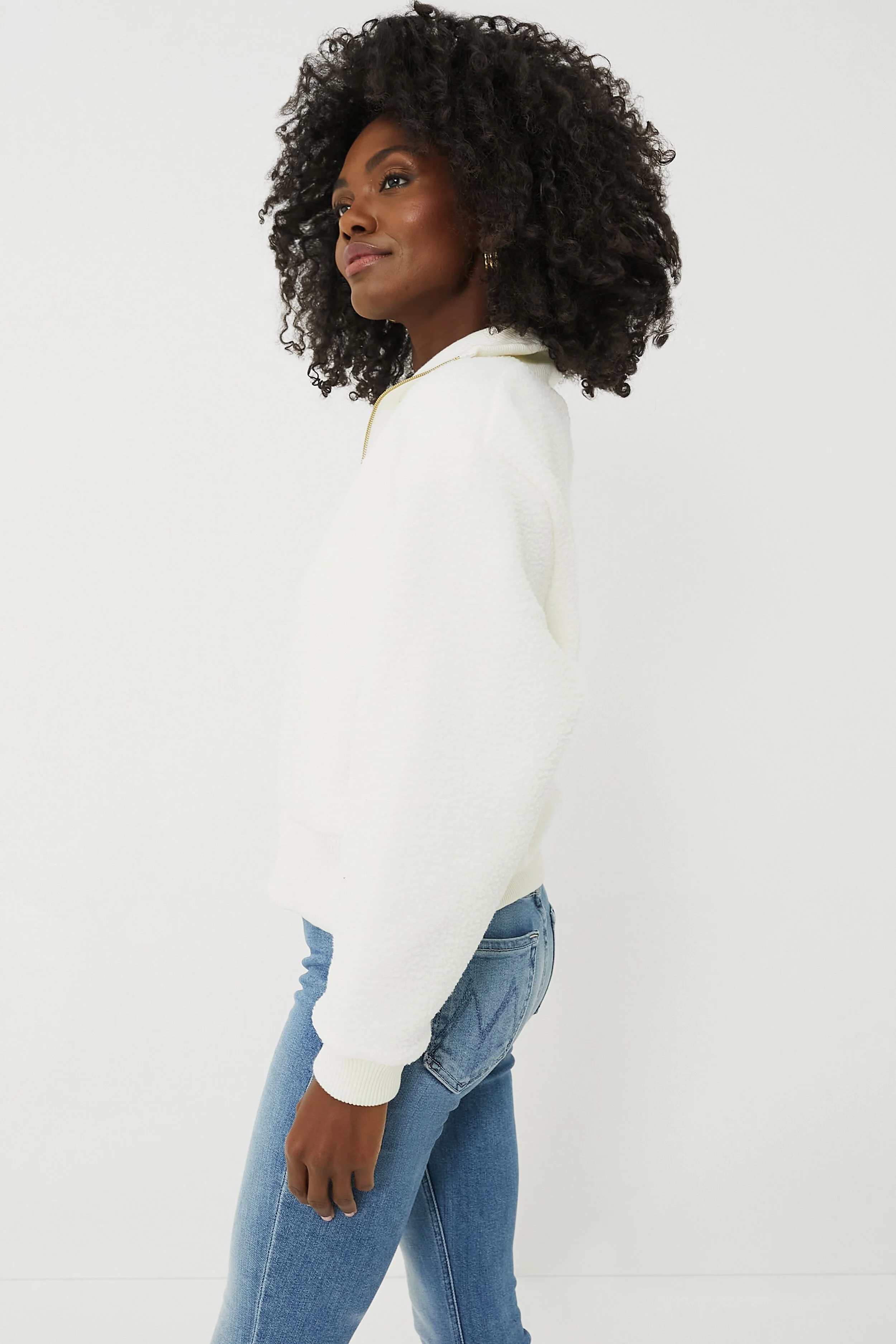 Egret Roselle Half Zip Fleece - Image 3