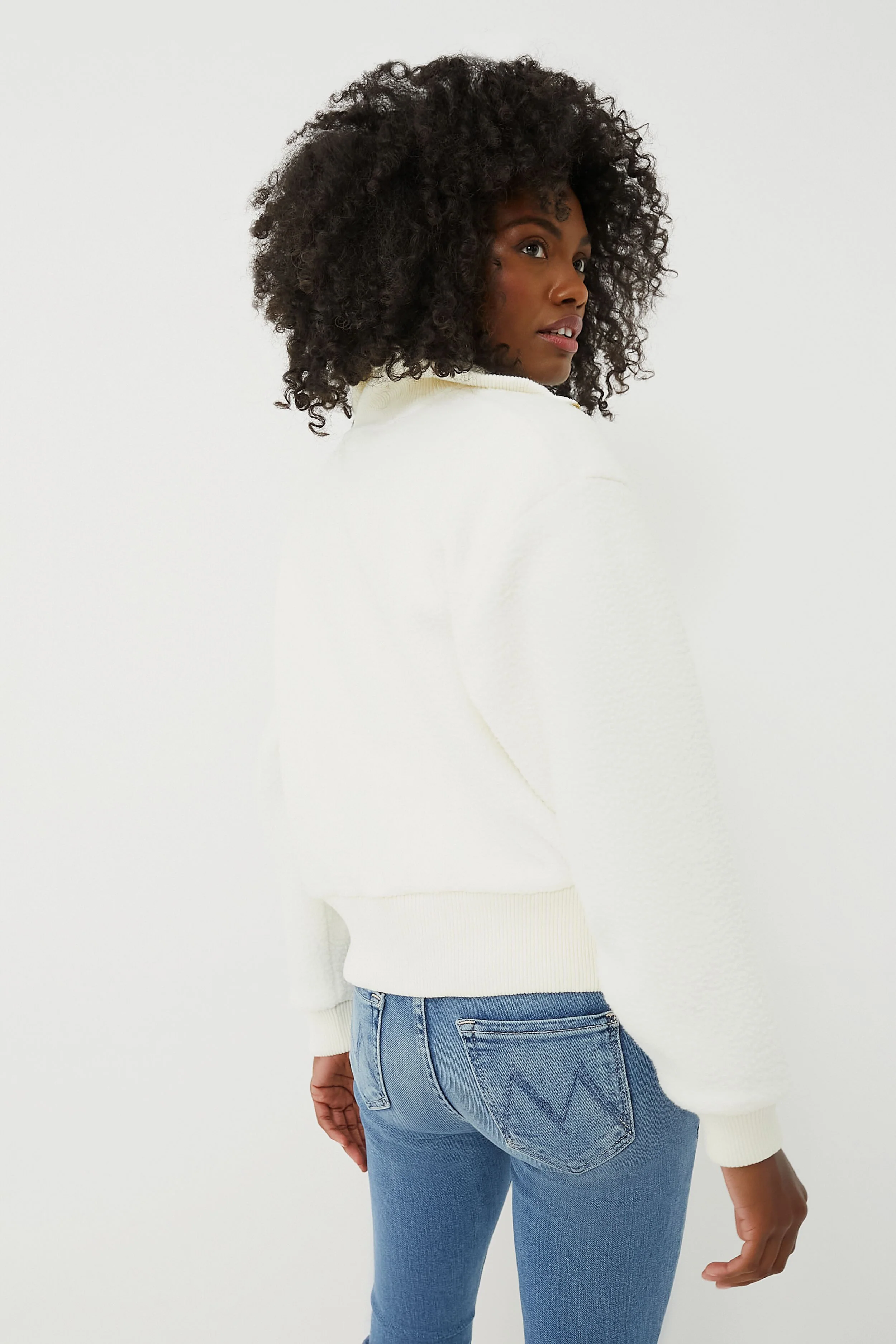 Egret Roselle Half Zip Fleece - Image 4