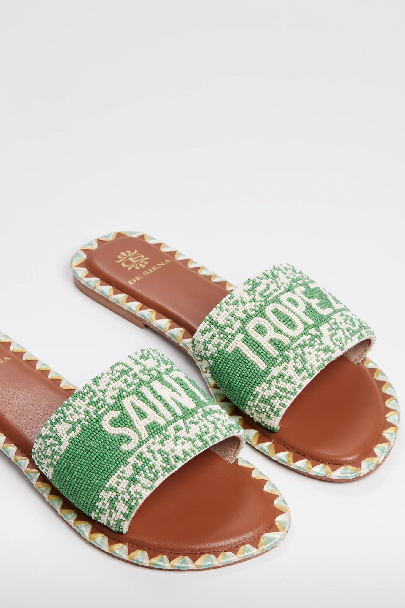 Emerald Green Saint Tropez Sandals - Image 2