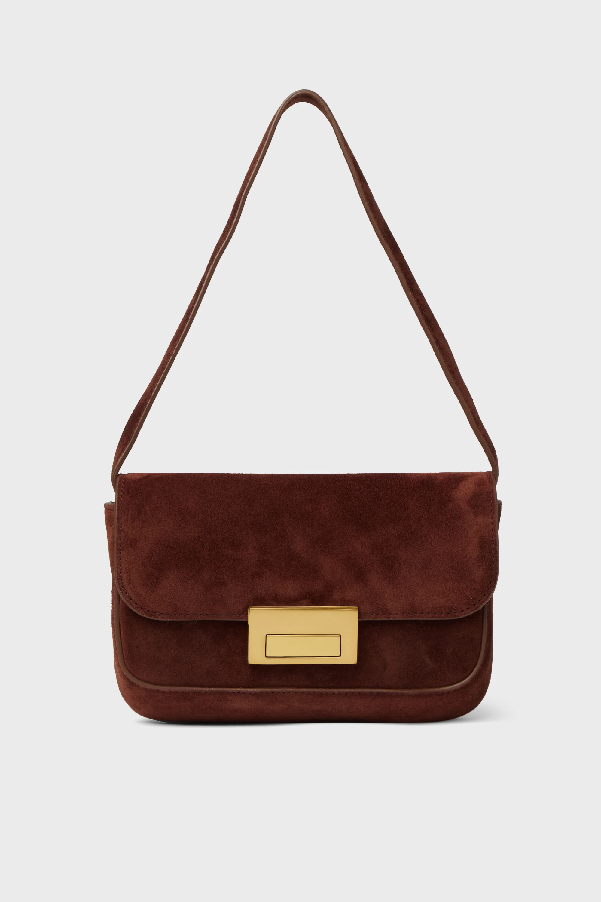 Espresso Suede Stefania Bag