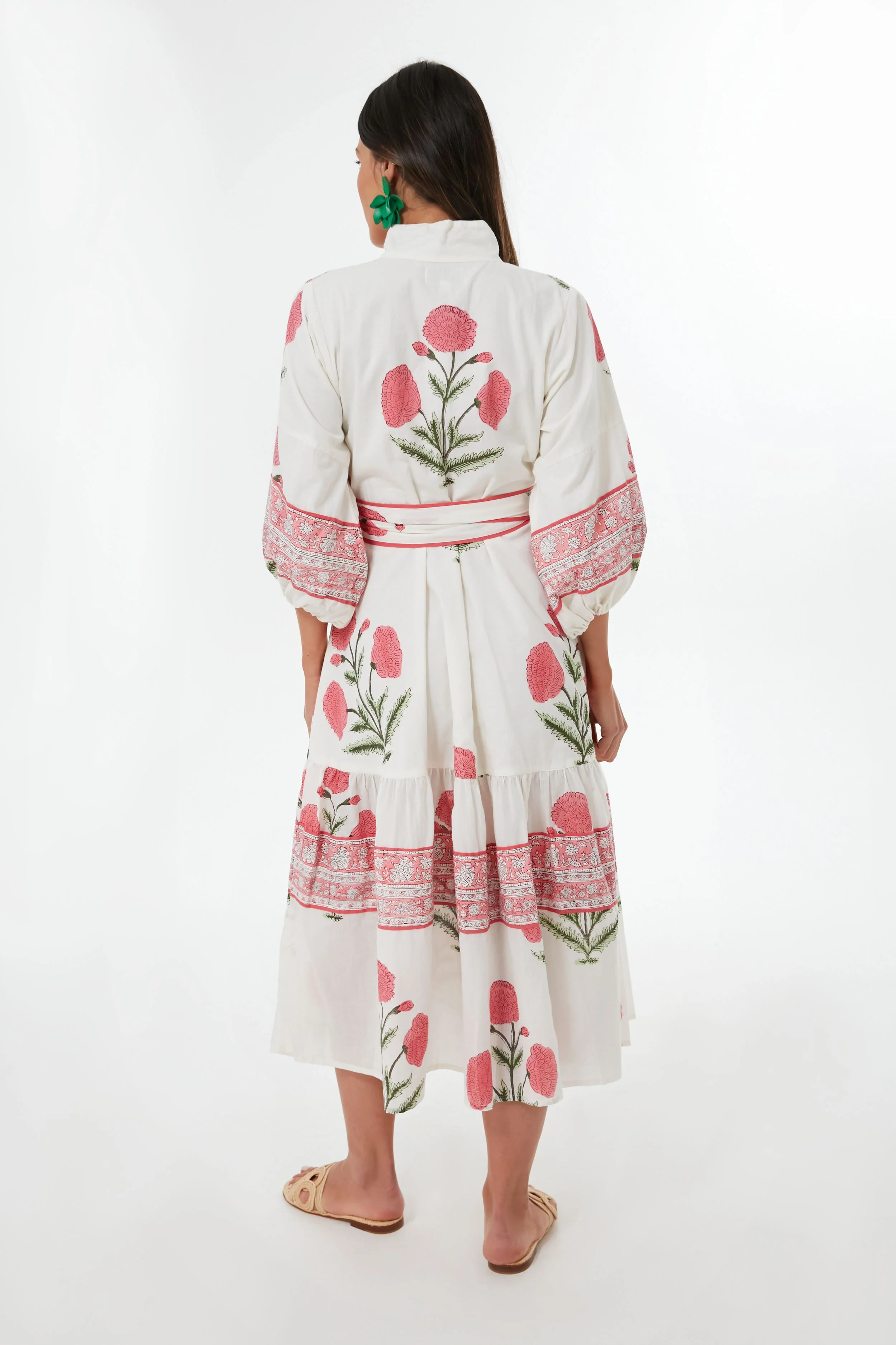 Exclusive Rosy Marigold Flounce Dress - Image 4