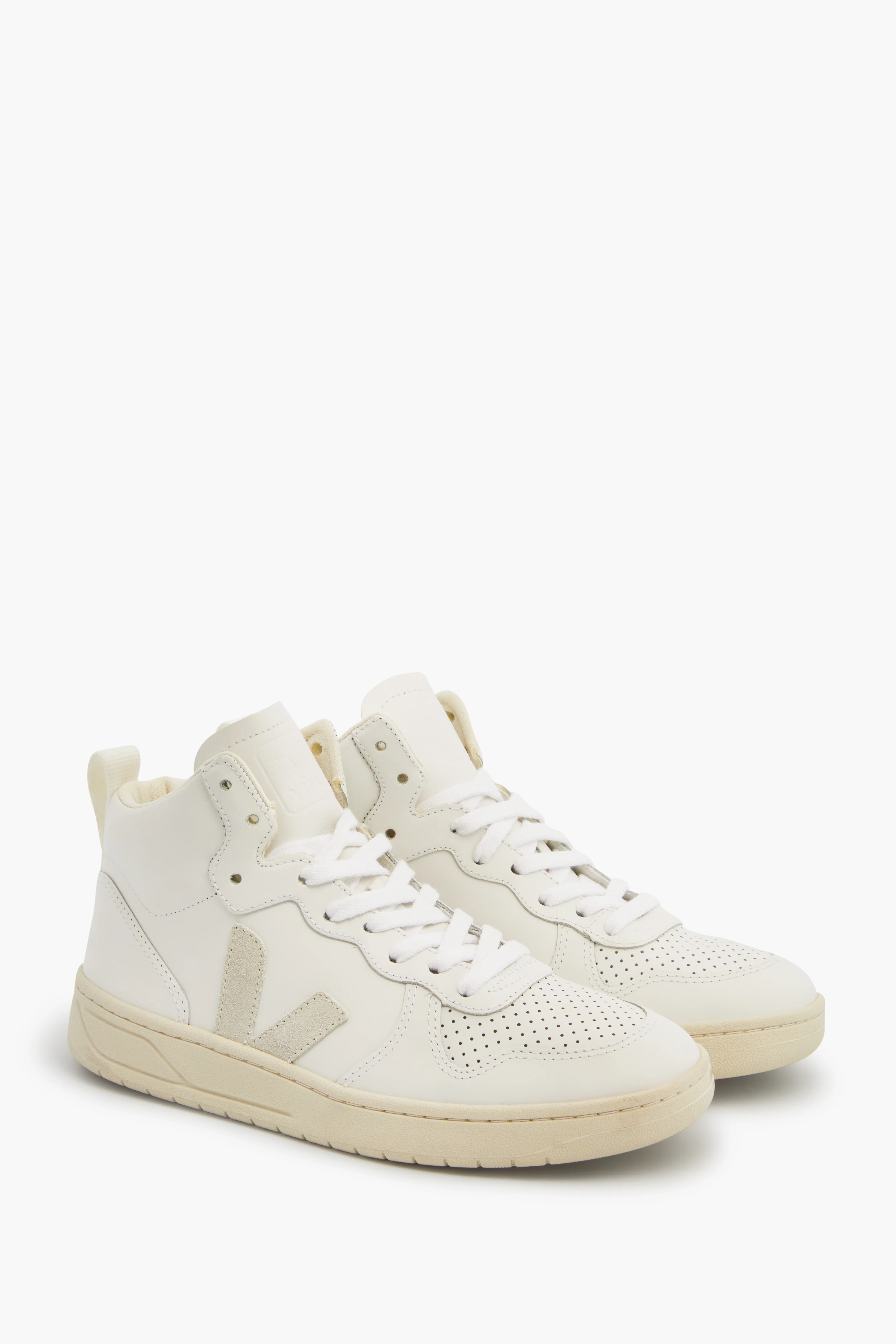Extra-White Natural V-15 Sneakers - Image 4