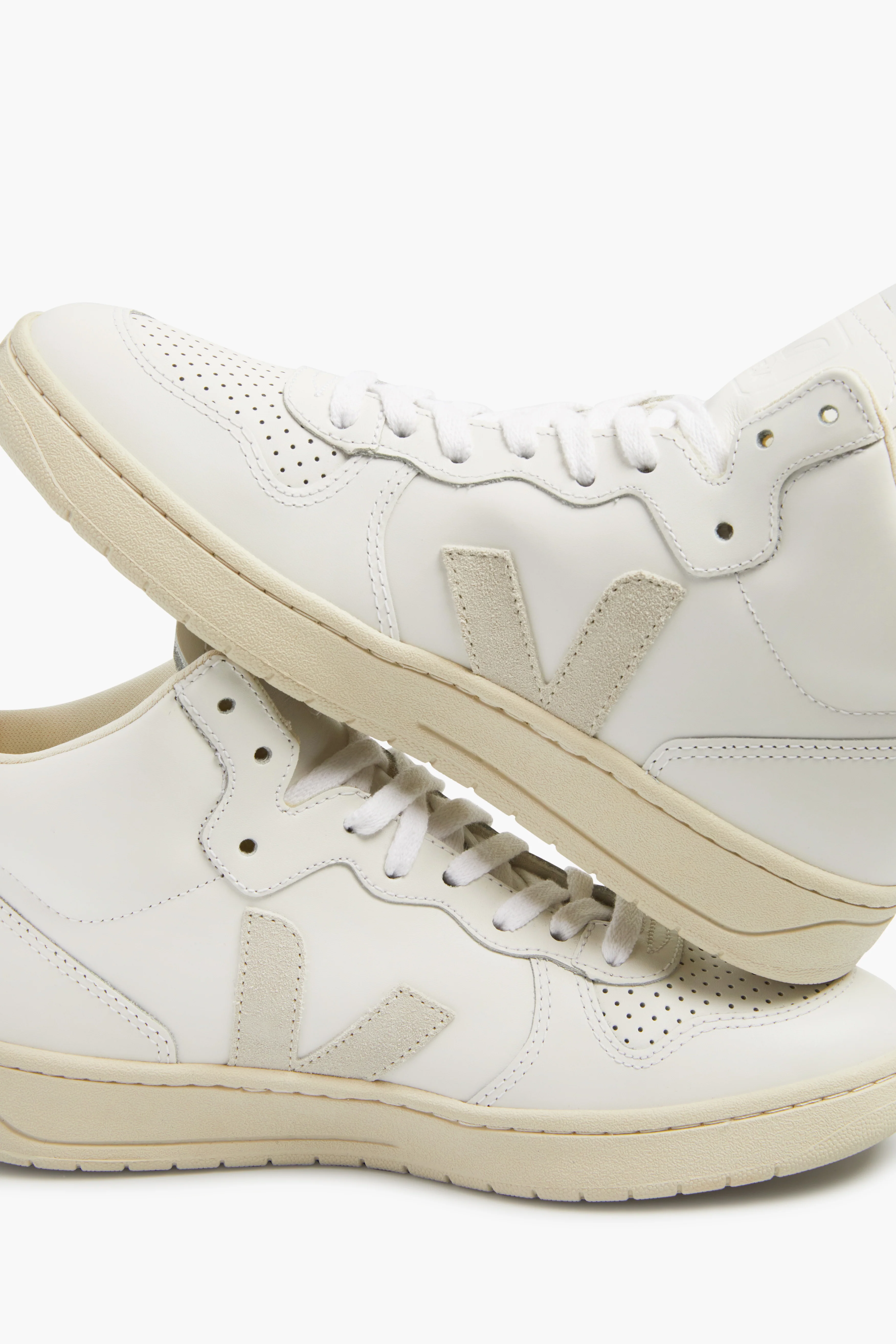 Extra-White Natural V-15 Sneakers - Image 5