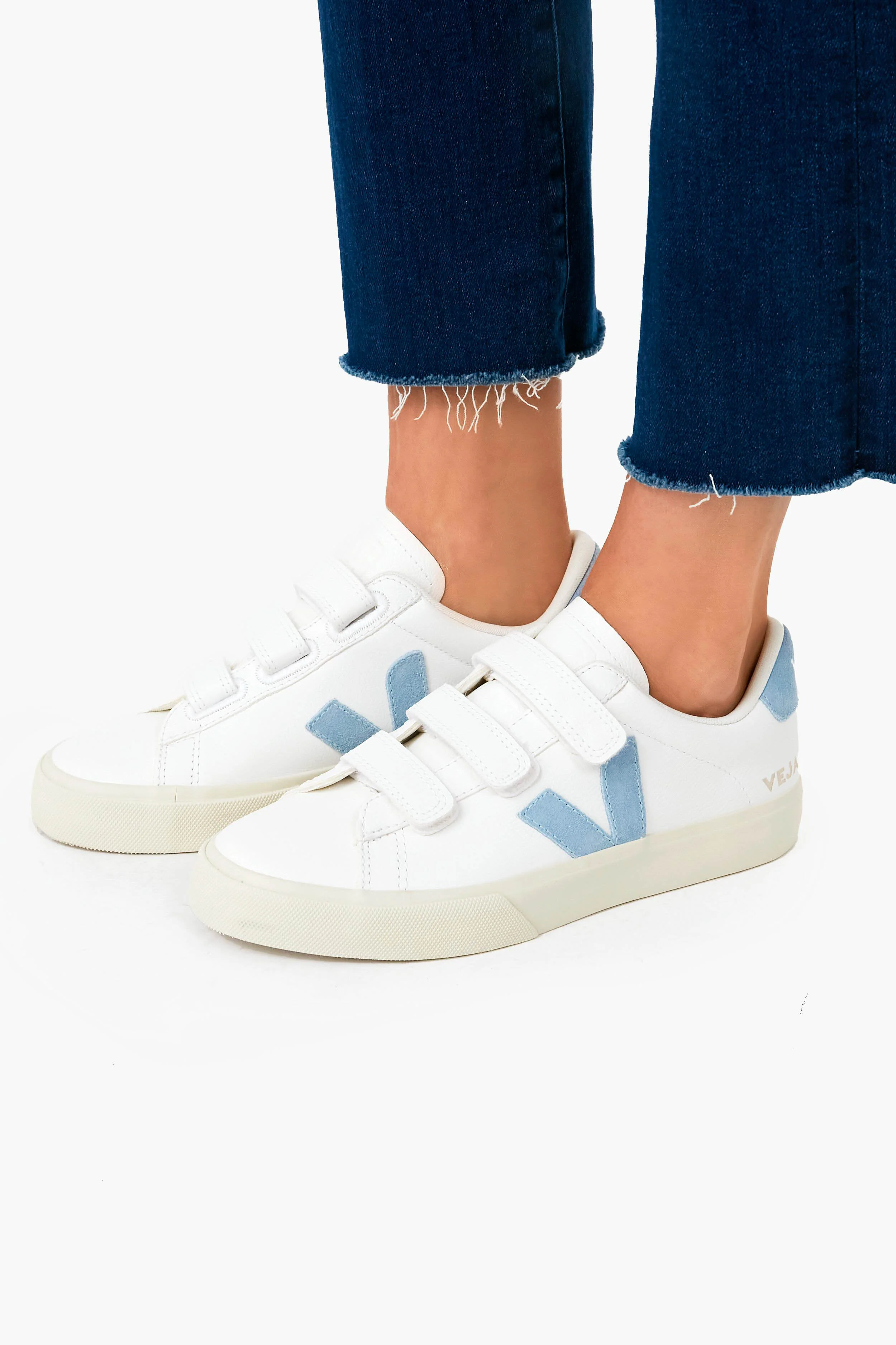 Extra White Steel Blue Recife Logo Sneakers - Image 3