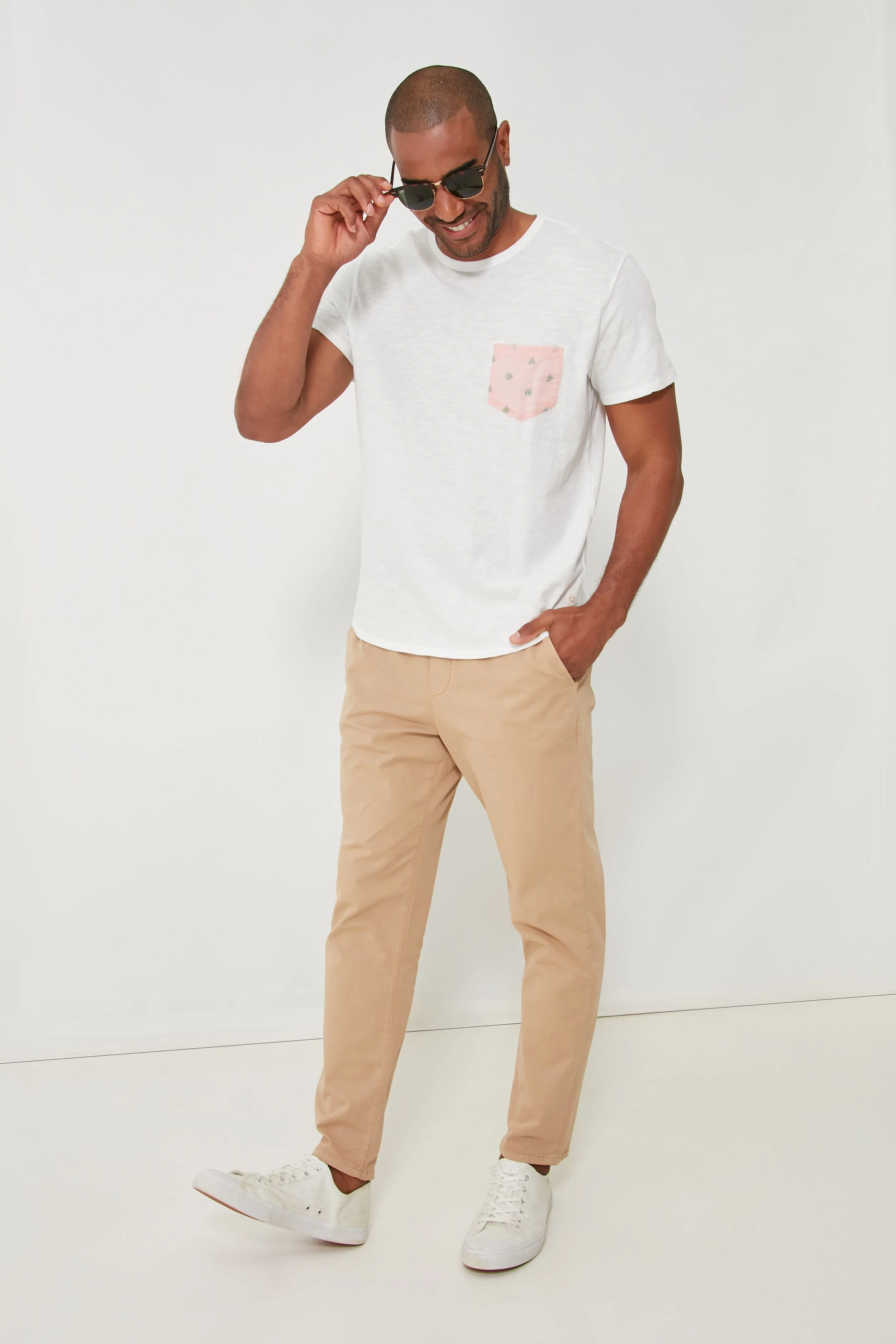 Faded Khaki Athletic Fit Saturday Pant - Image 3