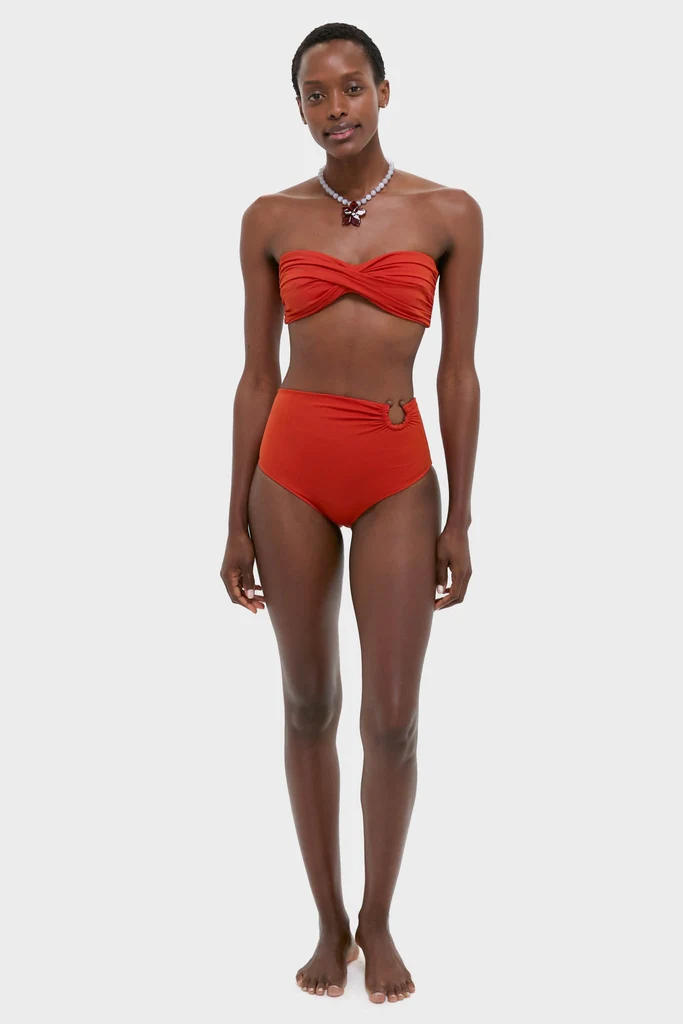 Fire Red Taita Bikini Bottom - Image 6