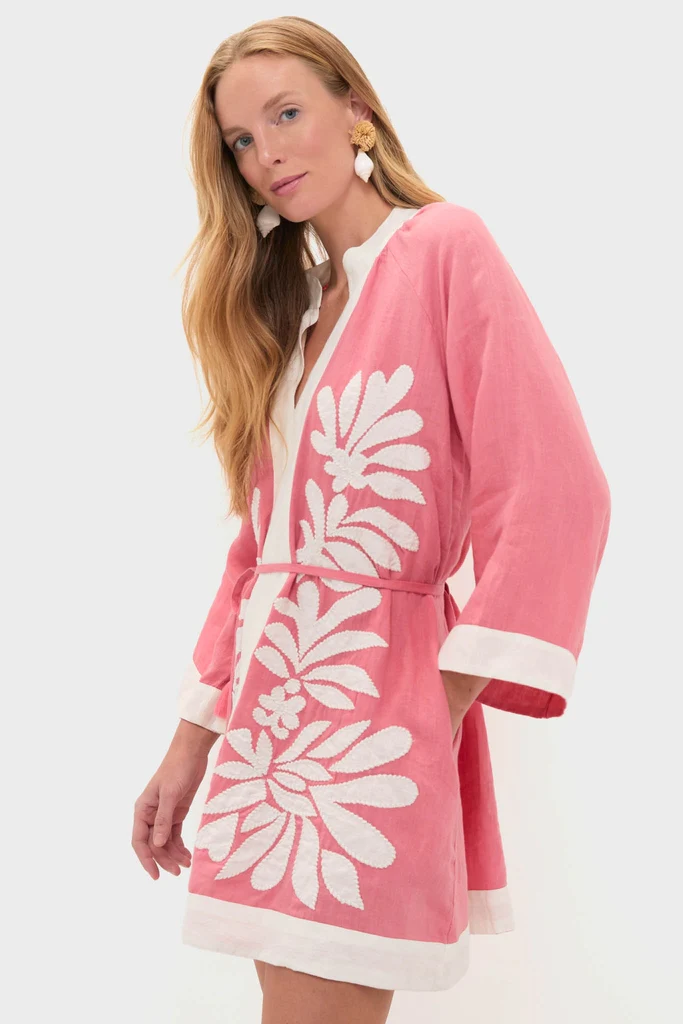 Flora Pink Lumi Mini Dress - Image 3